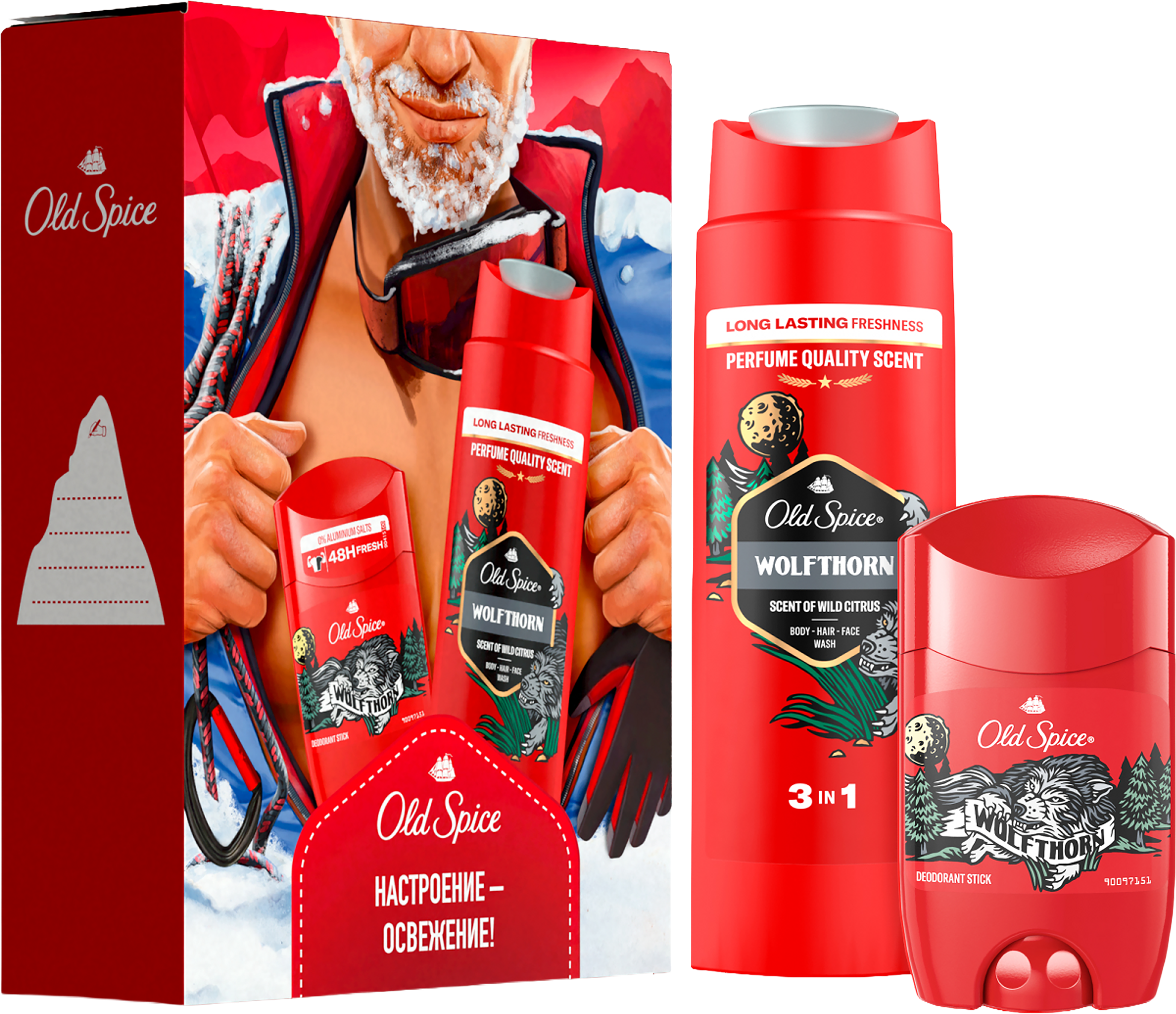 Изображение товара Подарочный набор OLD SPICE Wolfthorn Дезодорант и гель для душа 250мл
