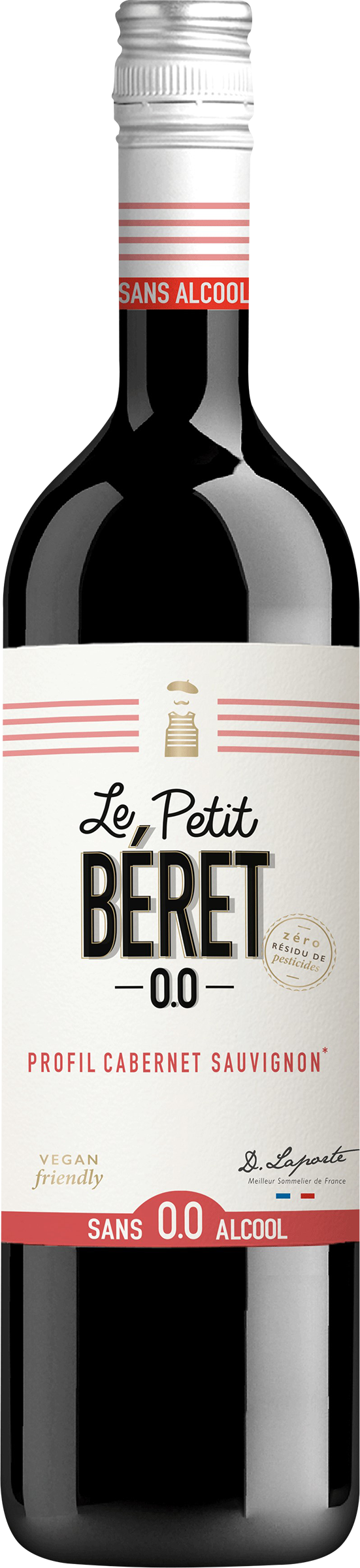 Изображение товара Вино безалкогольное LE PETIT BERET Cabernet Sauvignon, 0.75л