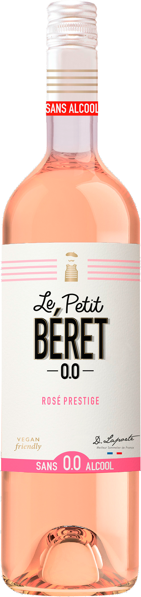 Изображение товара Вино безалкогольное LE PETIT BERET Rose Prestige, 0.75л