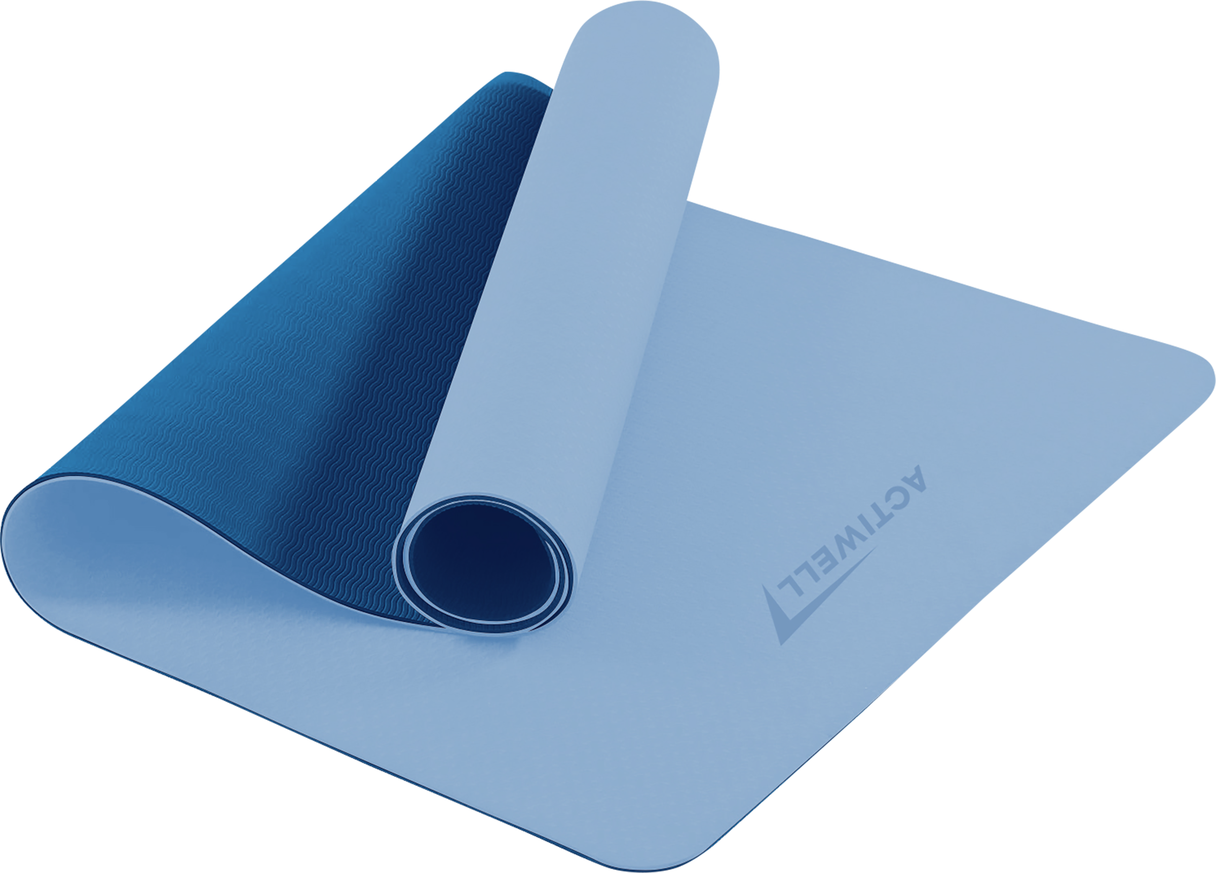 Изображение товара Коврик для йоги ACTIWELL 183х61х0,6см голубой универсальный