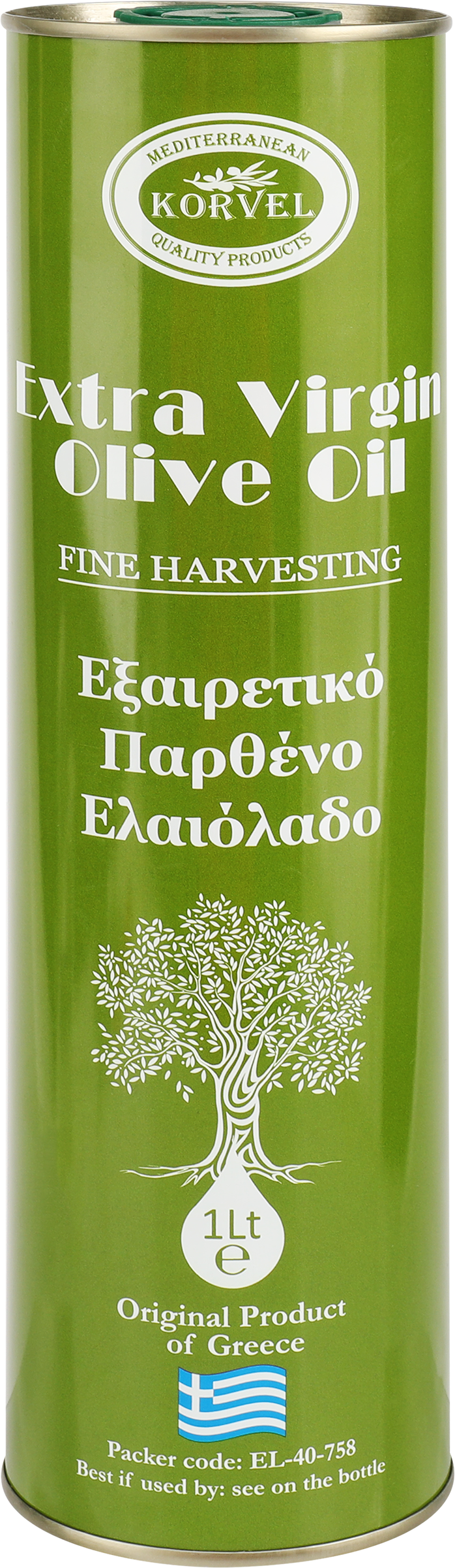 Изображение товара Масло оливковое KORVEL, 1л