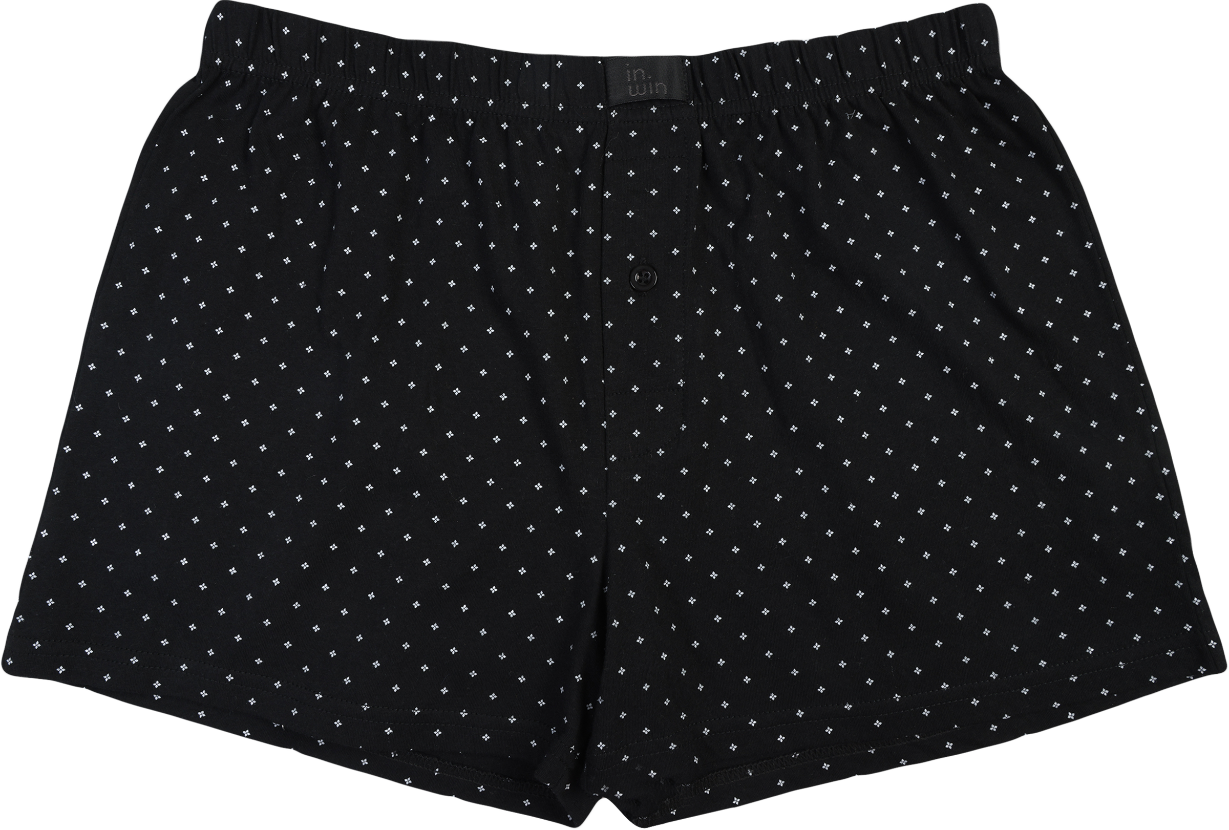 Изображение товара Мужские шорты трусы INWIN из хлопка черные размеры 46-56 артикул R25101-02