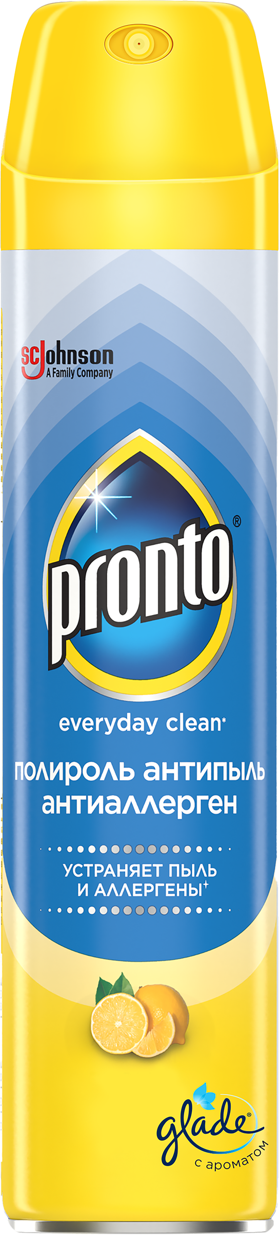 Изображение товара Полироль для мебели PRONTO Антипыль и антиаллерген, для деревянных поверхностей, 250мл