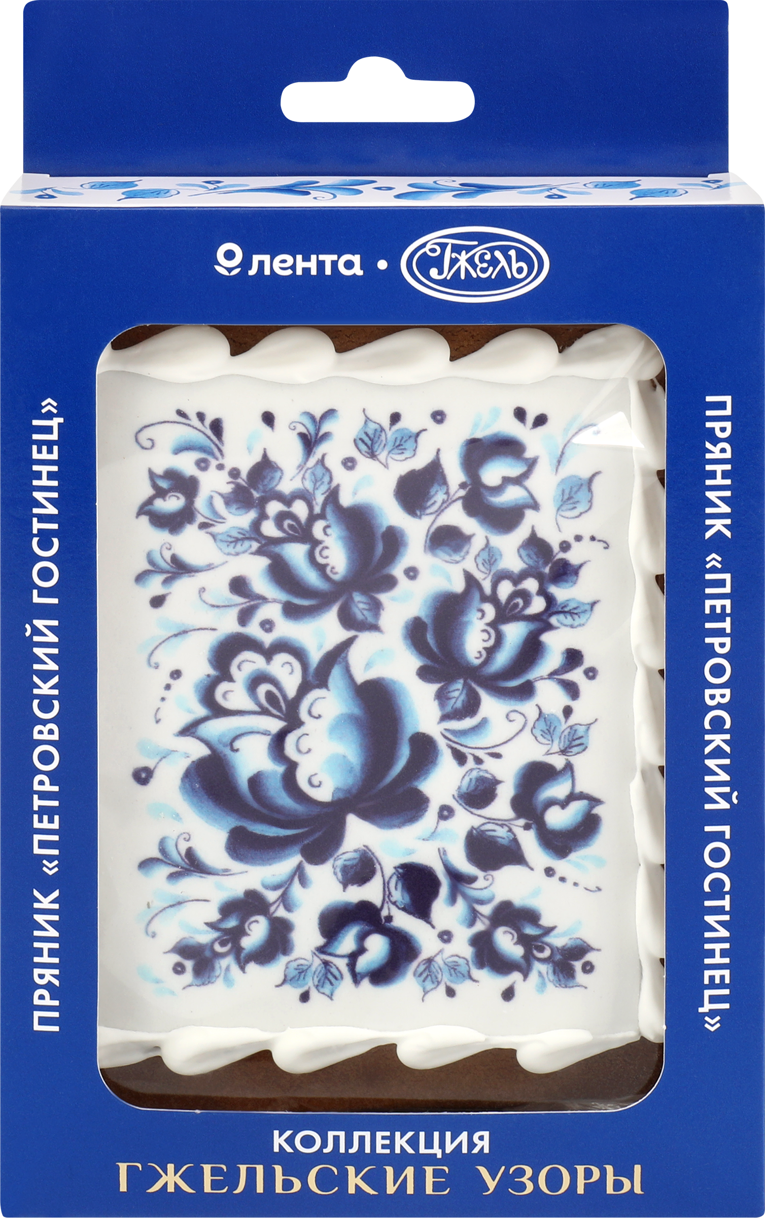 Изображение товара Пряник ЛЕНТА Русские узоры Гжель, 100г