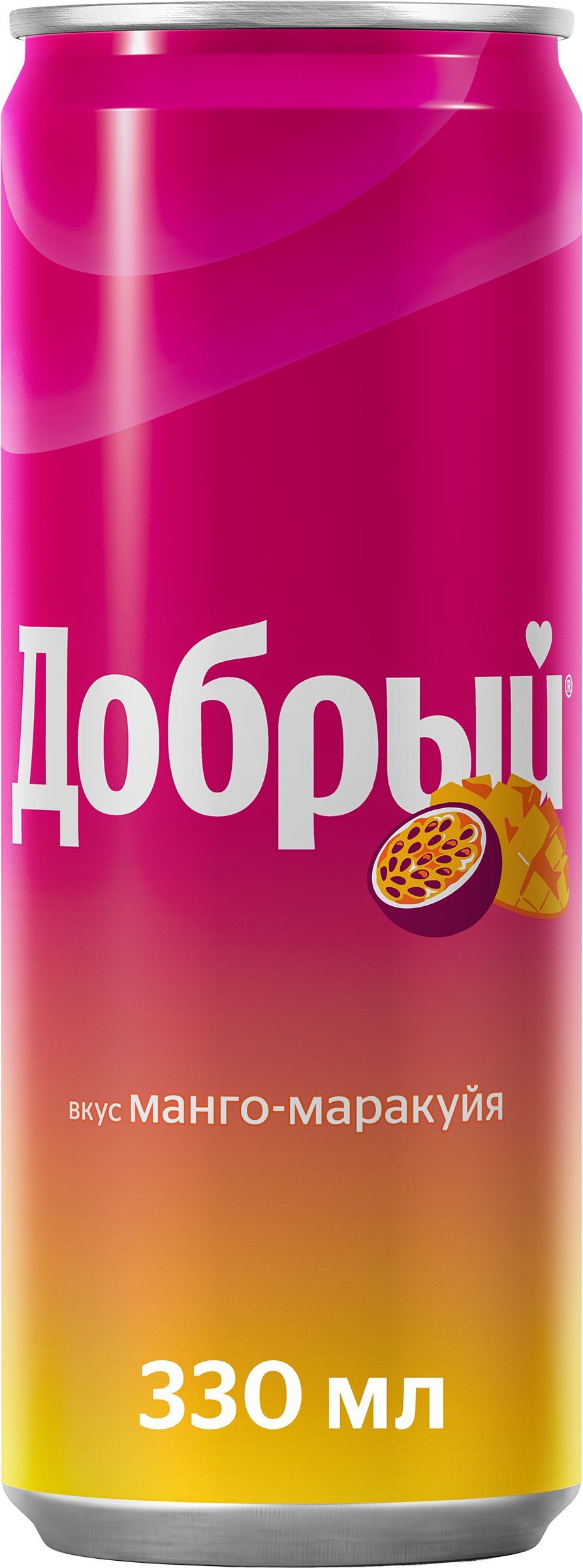 Изображение товара Напиток ДОБРЫЙ Манго маракуйя сильногазированный 0.33л Россия