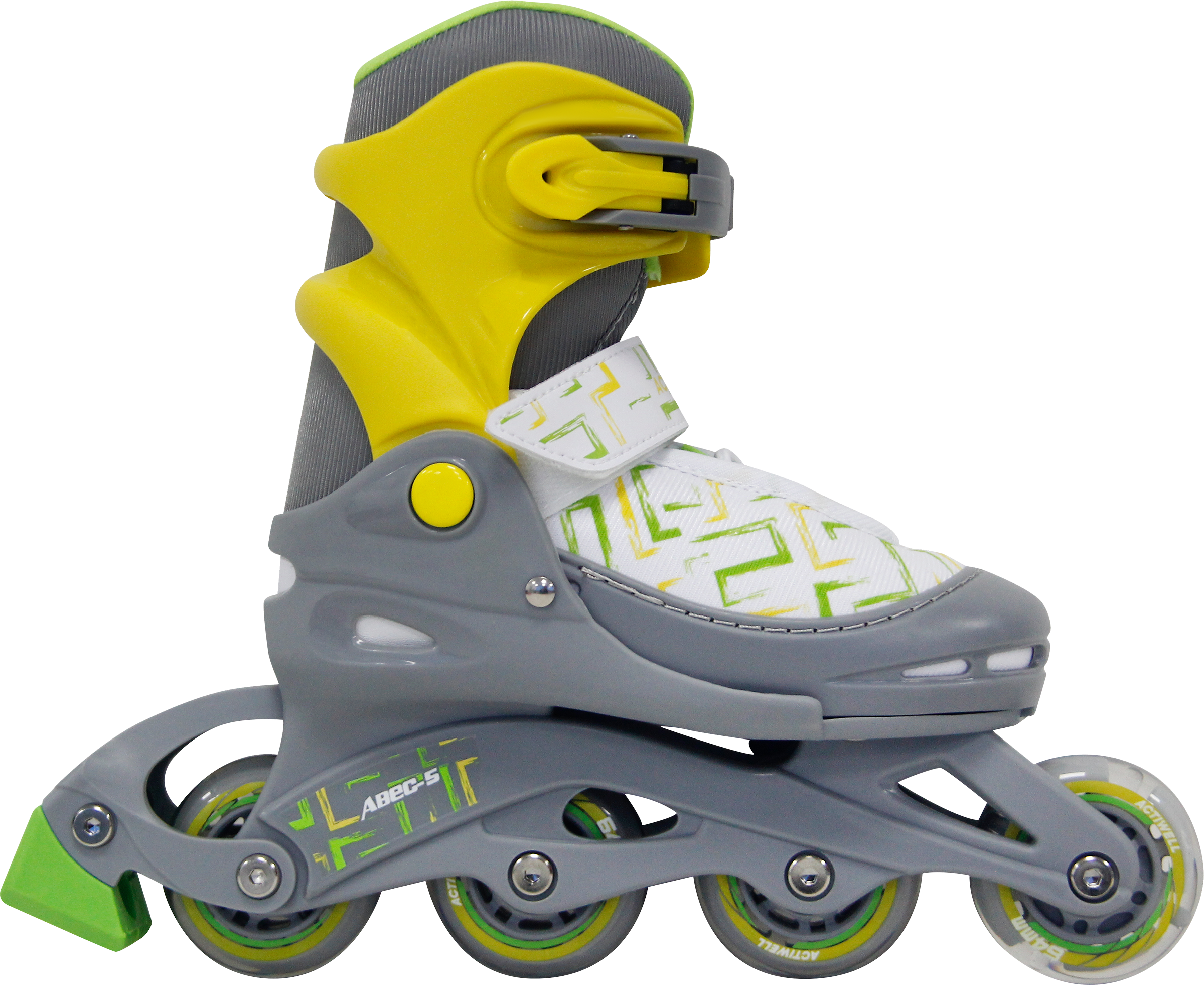 Изображение товара Коньки роликовые раздвижные ACTIWELL р. 30–33, со светящимся колесом, Арт. PW-117light