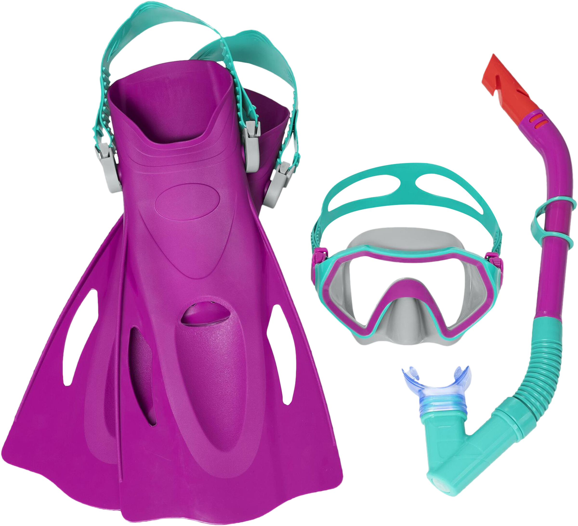 Изображение товара Набор для ныряния BESTWAY р. 37–41, маска, трубка и ласты, Арт. 25046