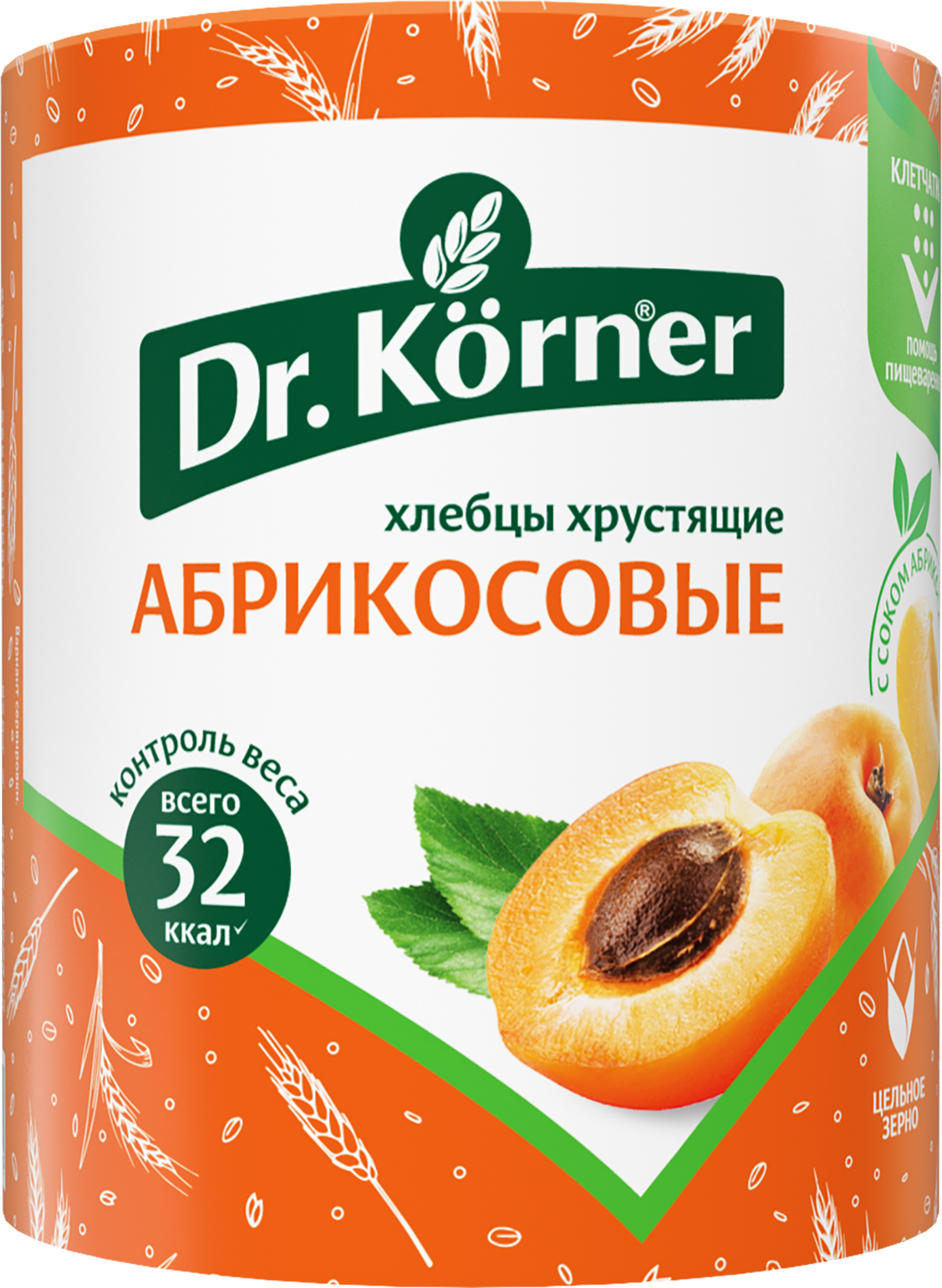 Изображение товара Хлебцы Злаковый коктейль абрикосовые 90г DR KORNER