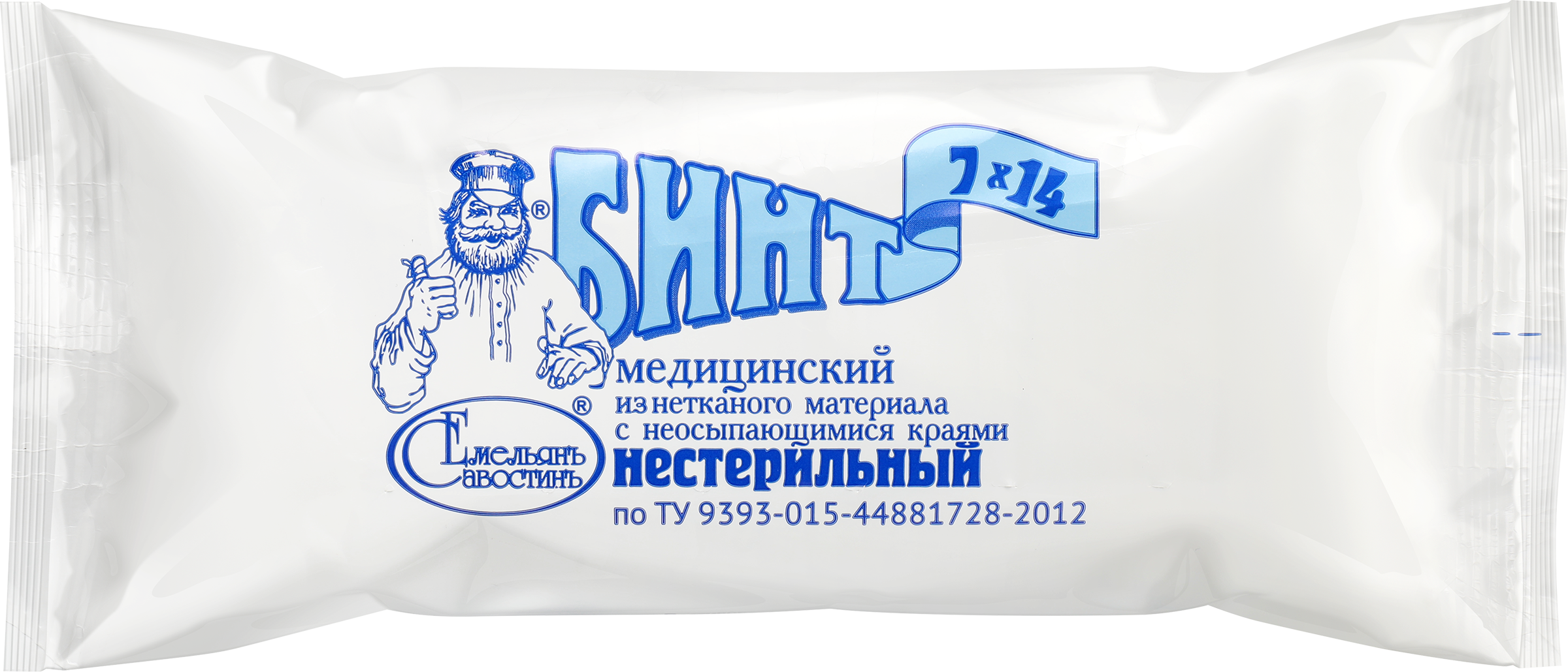 Изображение товара Медицинский бинт ЕМЕЛЬЯНОВСКИЙ 7мх14см из нетканого материала нестерильный
