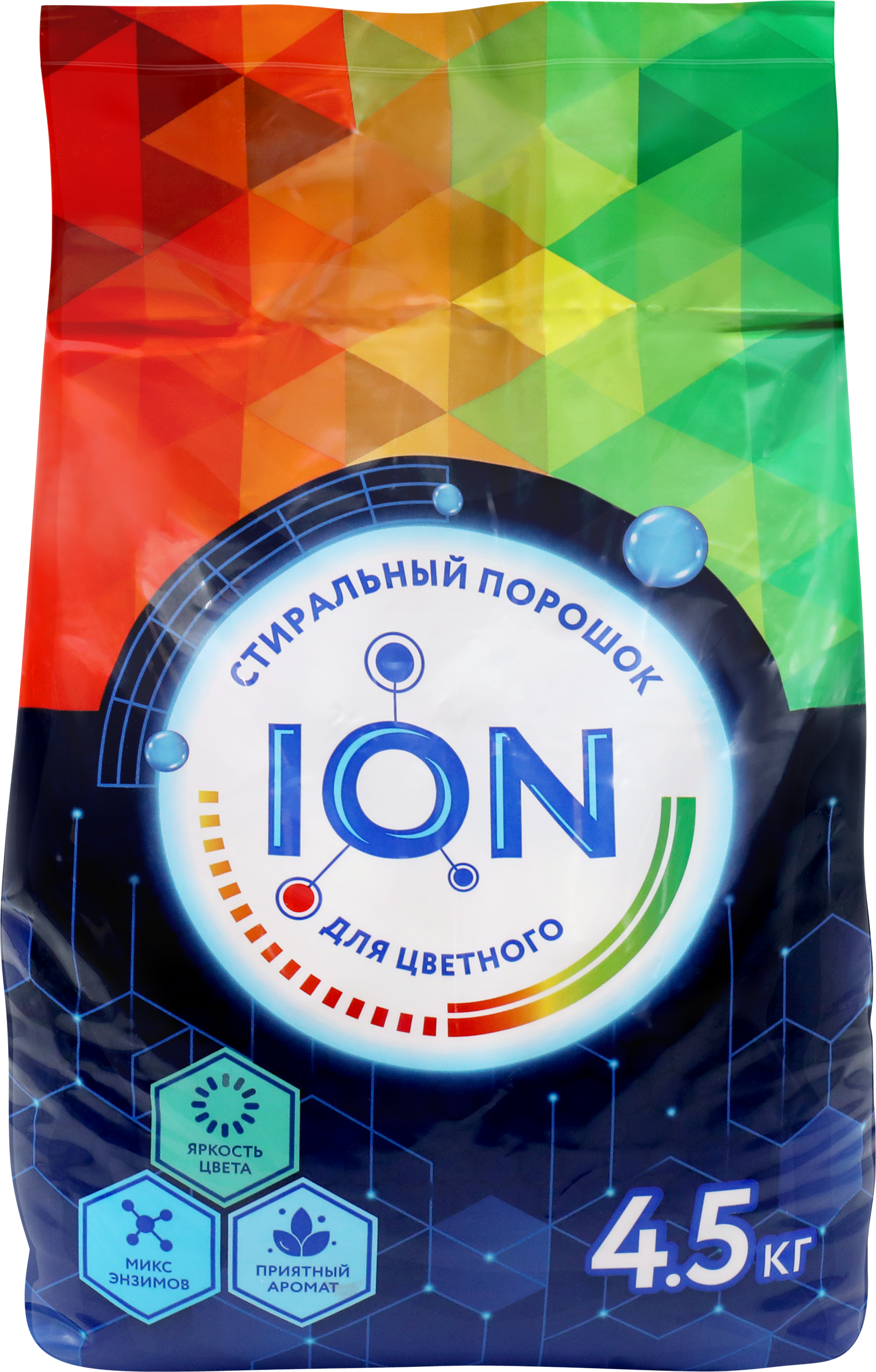 Изображение товара Стиральный порошок для цветного белья ION 4,5кг универсальный