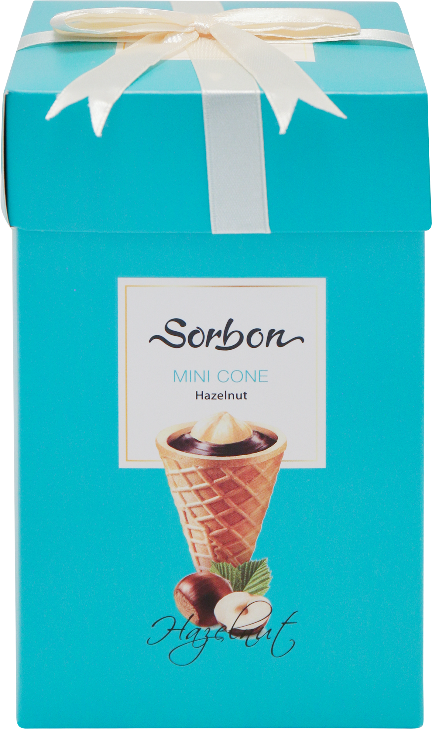 Изображение товара Конфеты SORBON Мини-рожок хрустящий Фундук, 200г