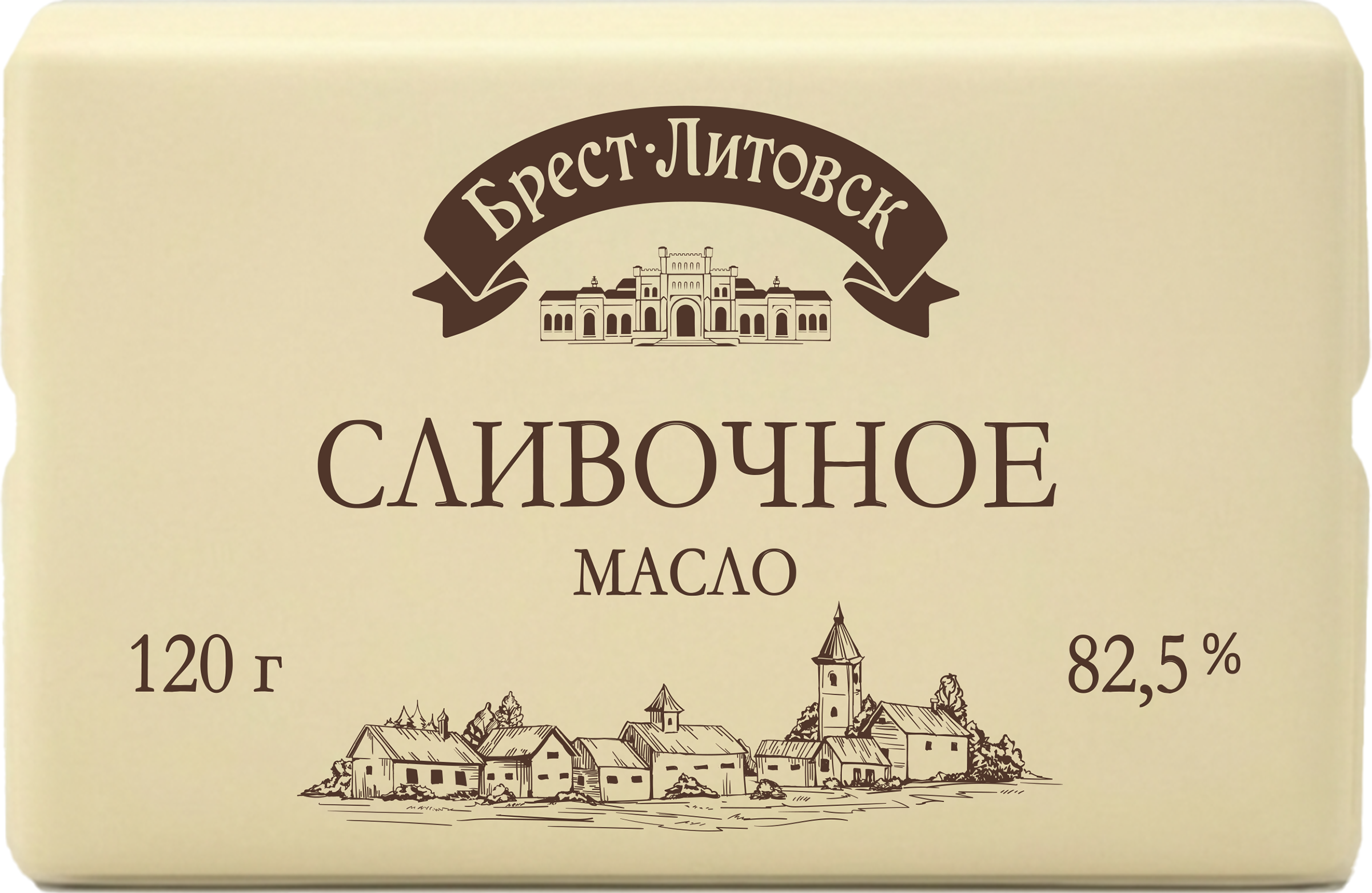 Изображение товара Масло сладкосливочное БРЕСТ-ЛИТОВСК несоленое 82,5% 120г