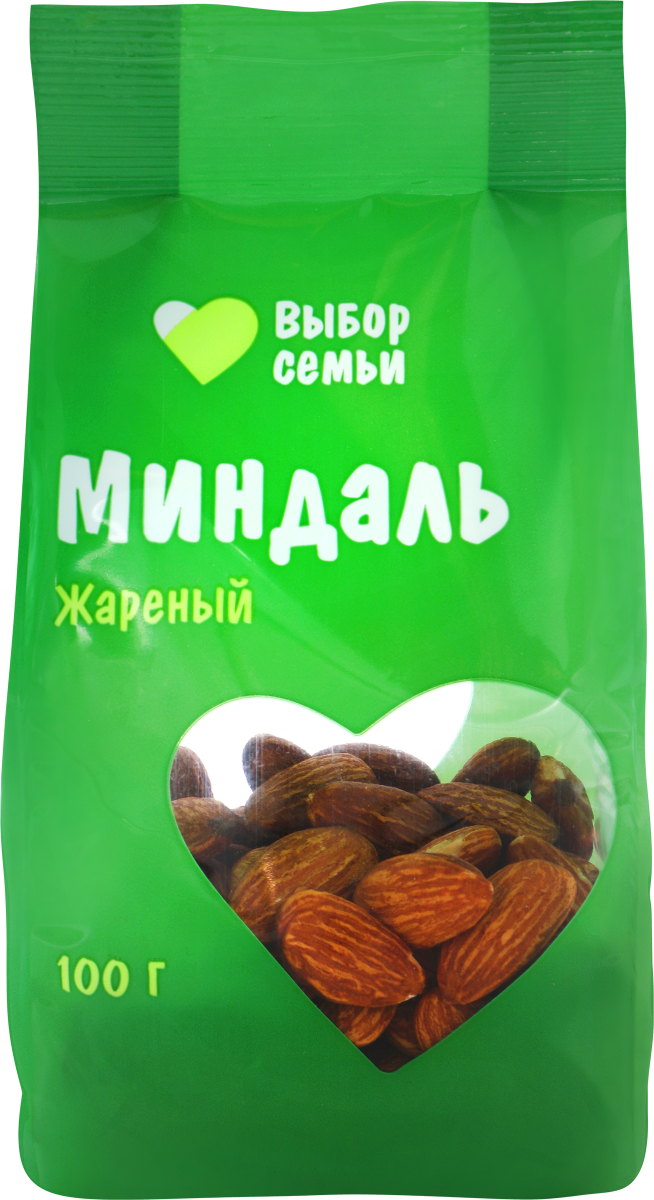 Изображение товара Миндаль ВЫБОР СЕМЬИ жареный 100г - вкусный и полезный снек