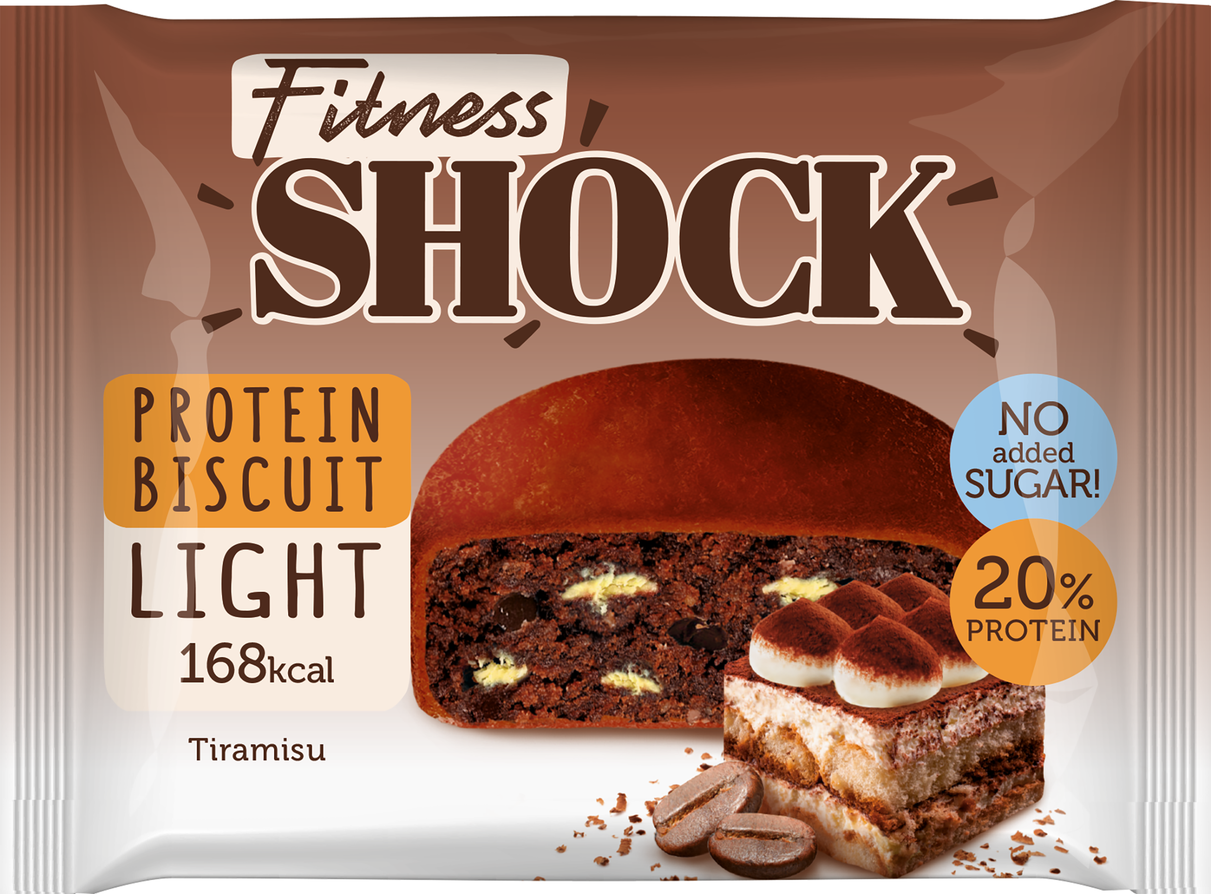 Изображение товара Протеиновый бисквит FITNESSHOCK Protein Biscuit Итальянский десерт 40г