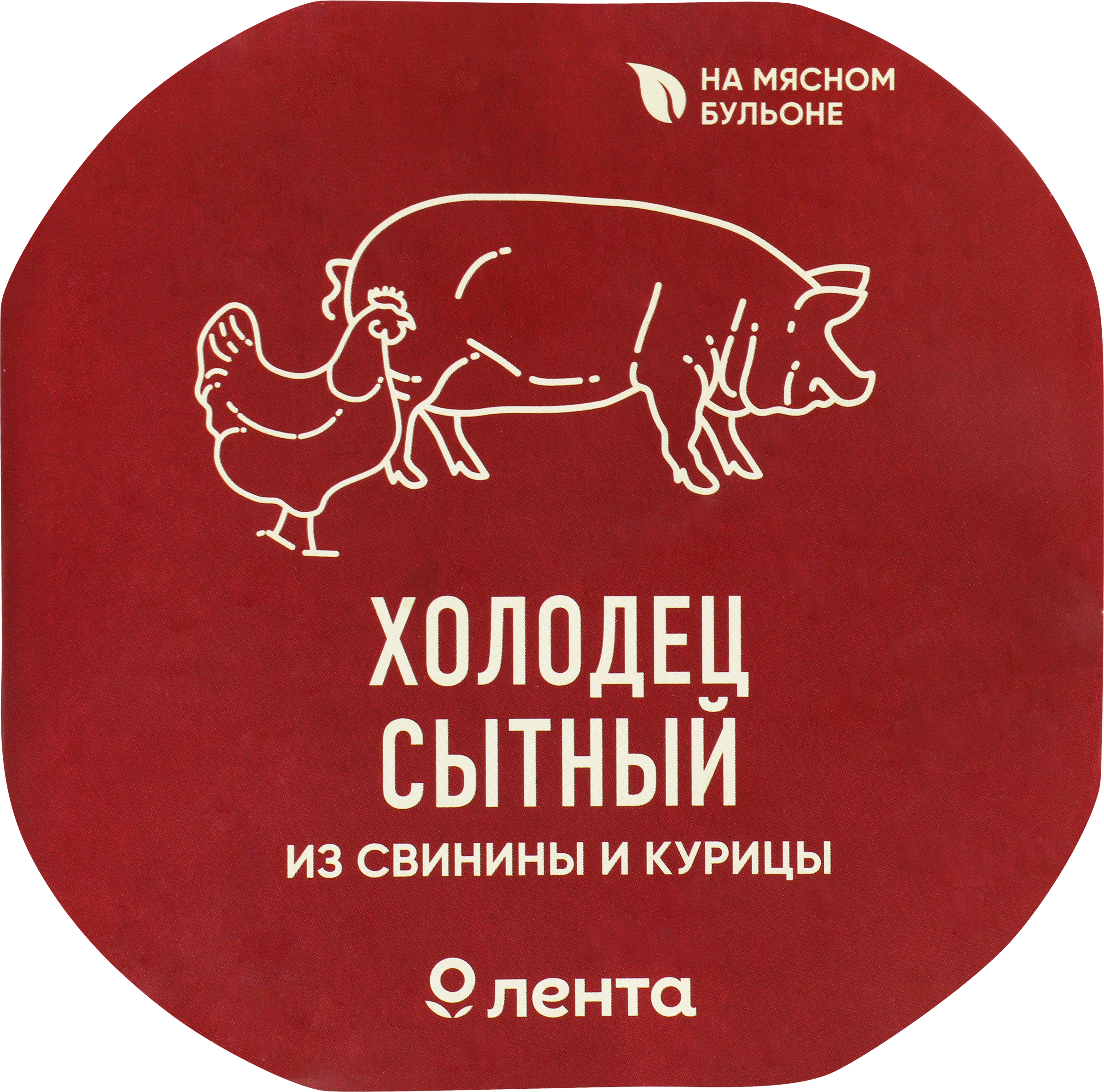 Изображение товара Холодец из свинины и курицы ЛЕНТА Сытный, 400г