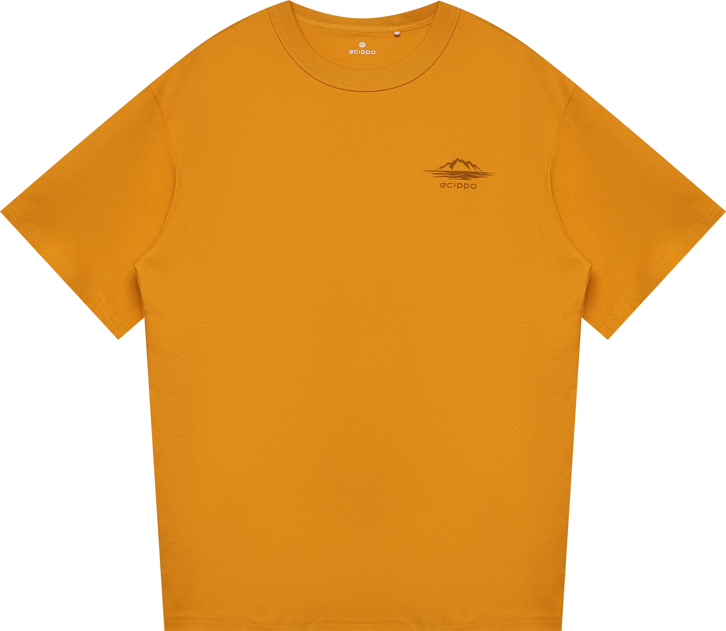 Изображение товара Мужская оранжевая футболка ECCIPO с коротким рукавом и принтом