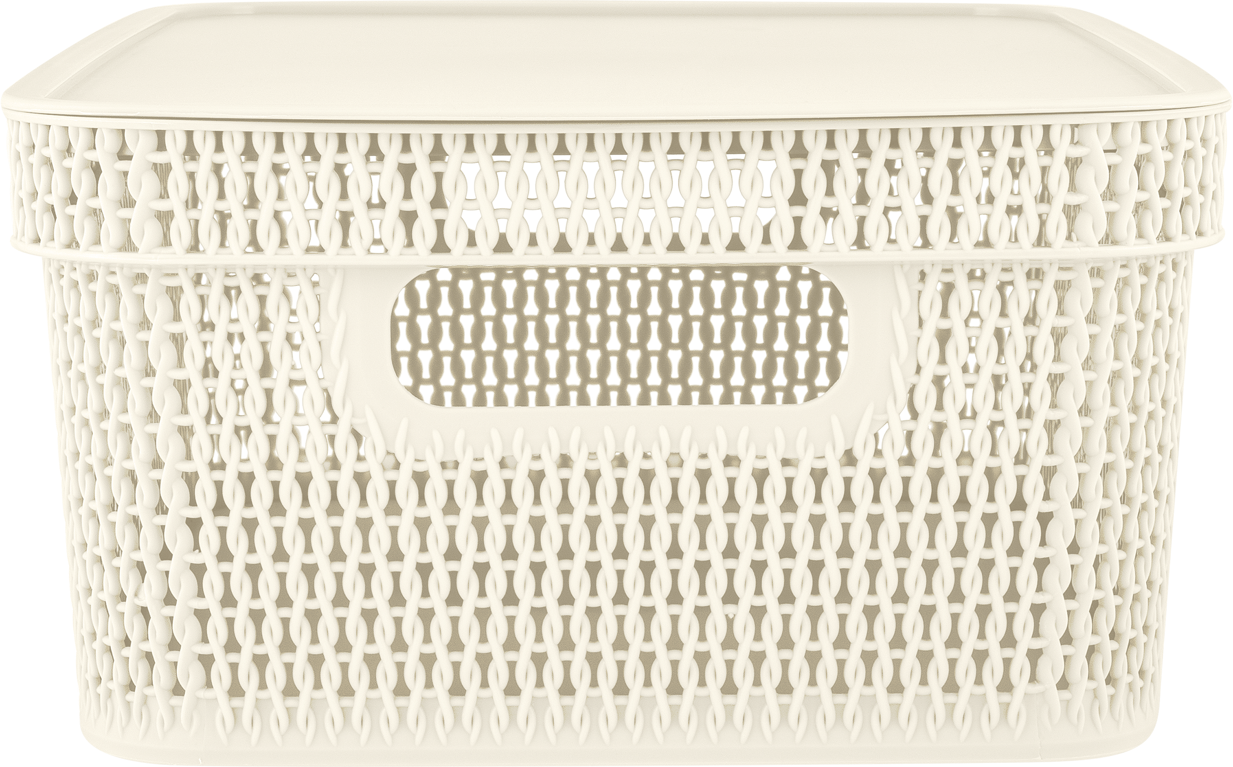 Изображение товара Корзина для хранения SPIN&CLEAN Keeplex Ajur 11л с крышкой белая