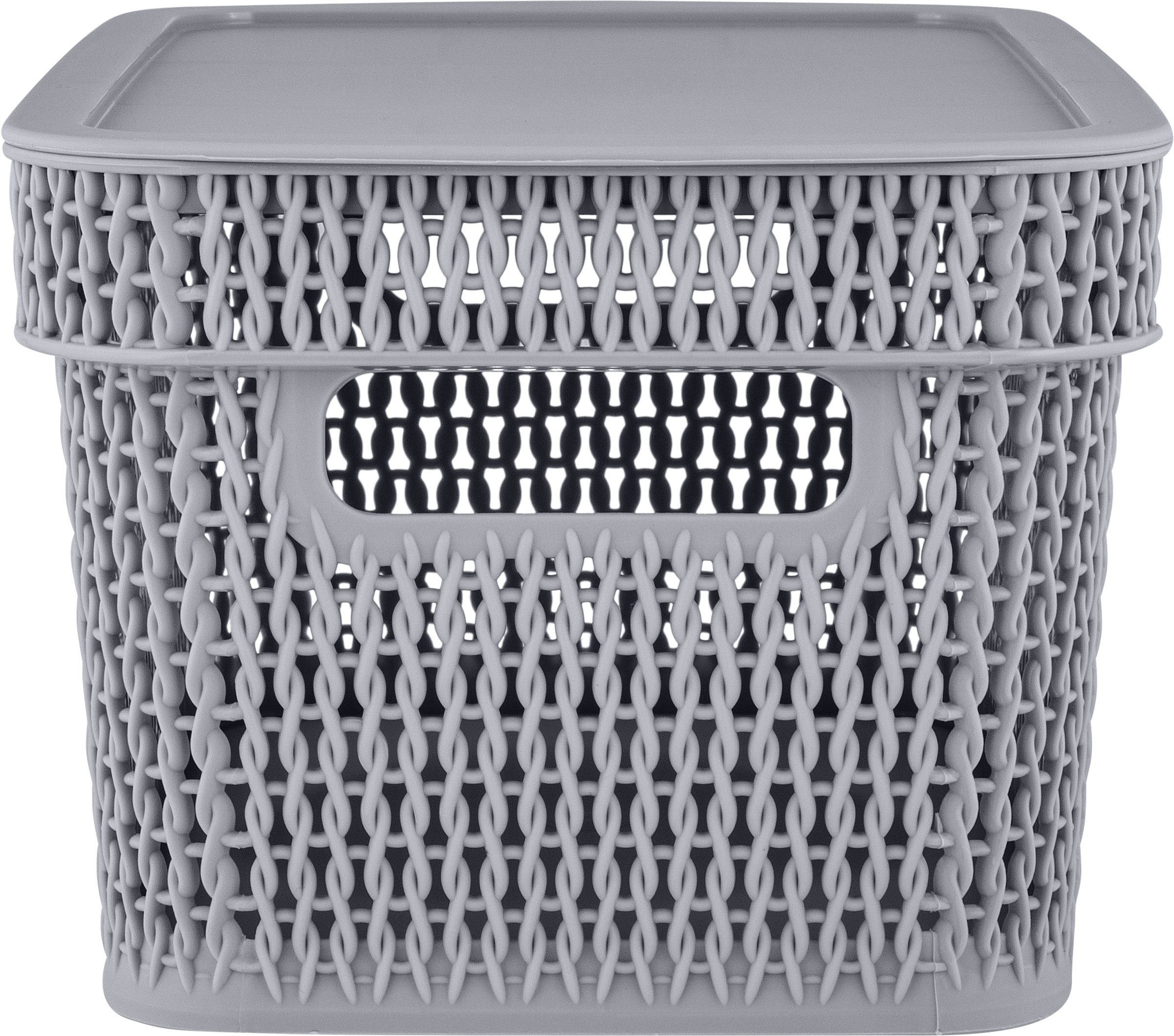 Изображение товара Корзина для хранения SPIN&CLEAN Keeplex Ajur 28,1х18,5х13,9 см серый