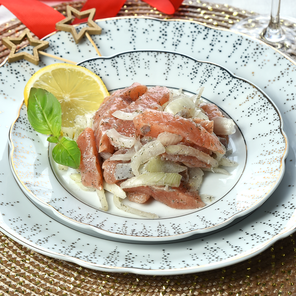 Изображение товара Горбуша ЛЕНТА FRESH По-домашнему весовая - вкусный и полезный полуфабрикат