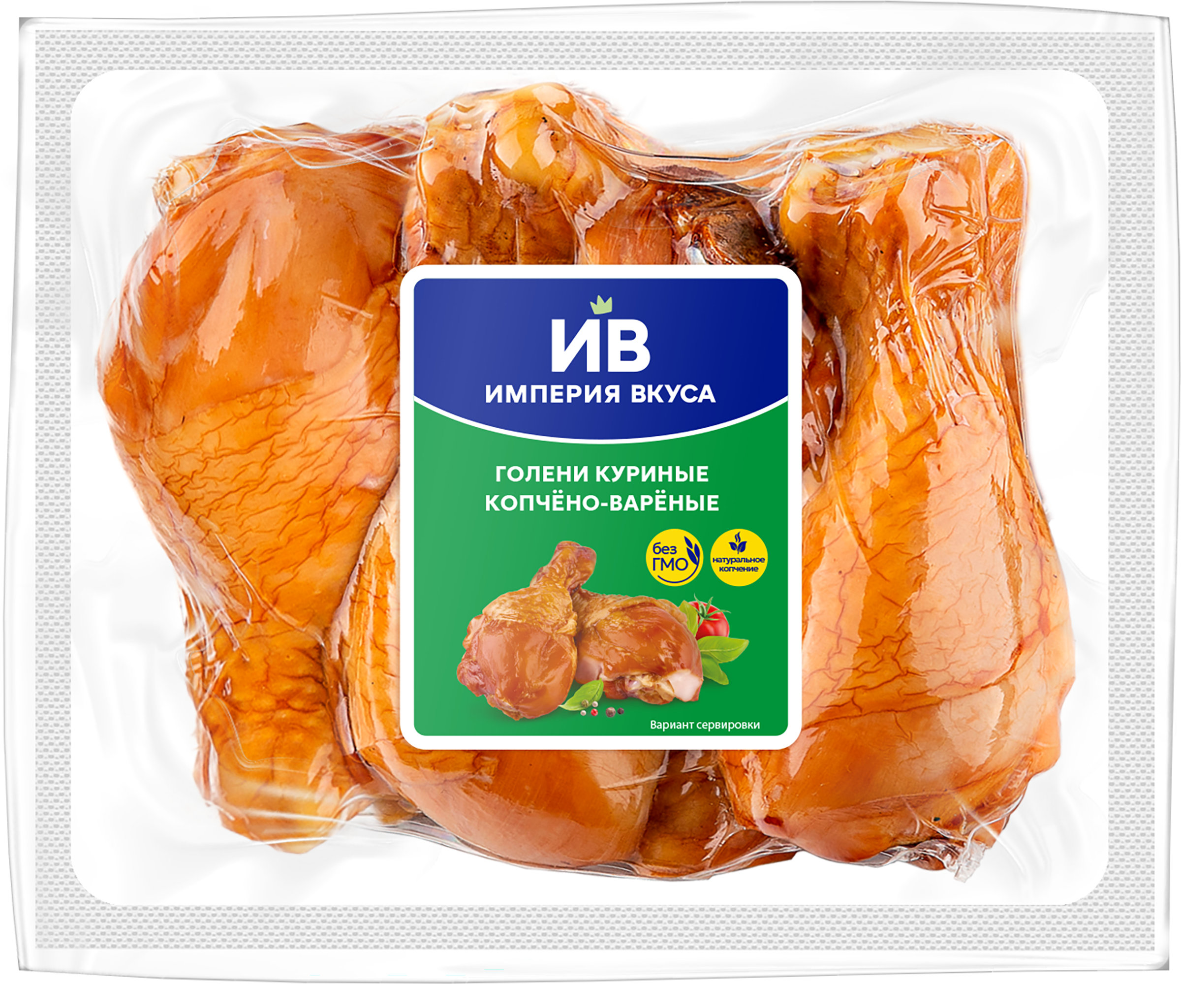 Изображение товара Копченая голень цыпленка-бройлера ИМПЕРИЯ ВКУСА, 0.5 кг