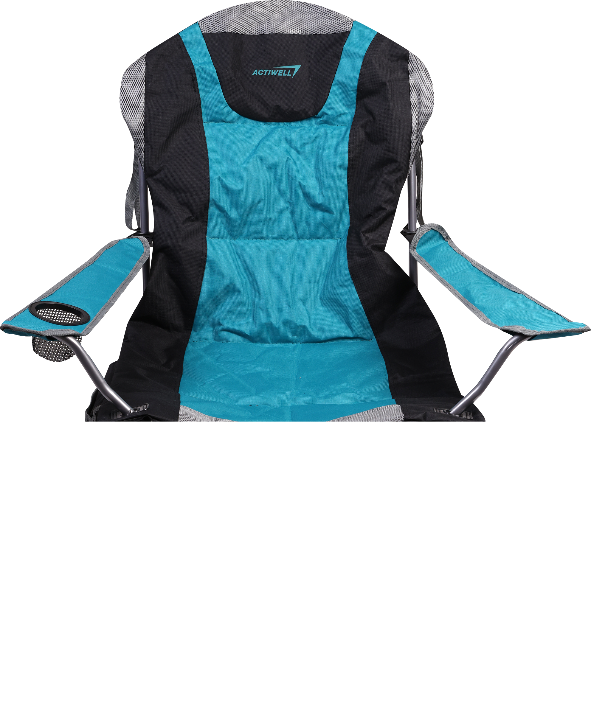 Изображение товара Кресло складное для пикника ACTIWELL 59х59х105см до 120кг усиленное регулируемое, с подстаканником, Арт. MU050103-1