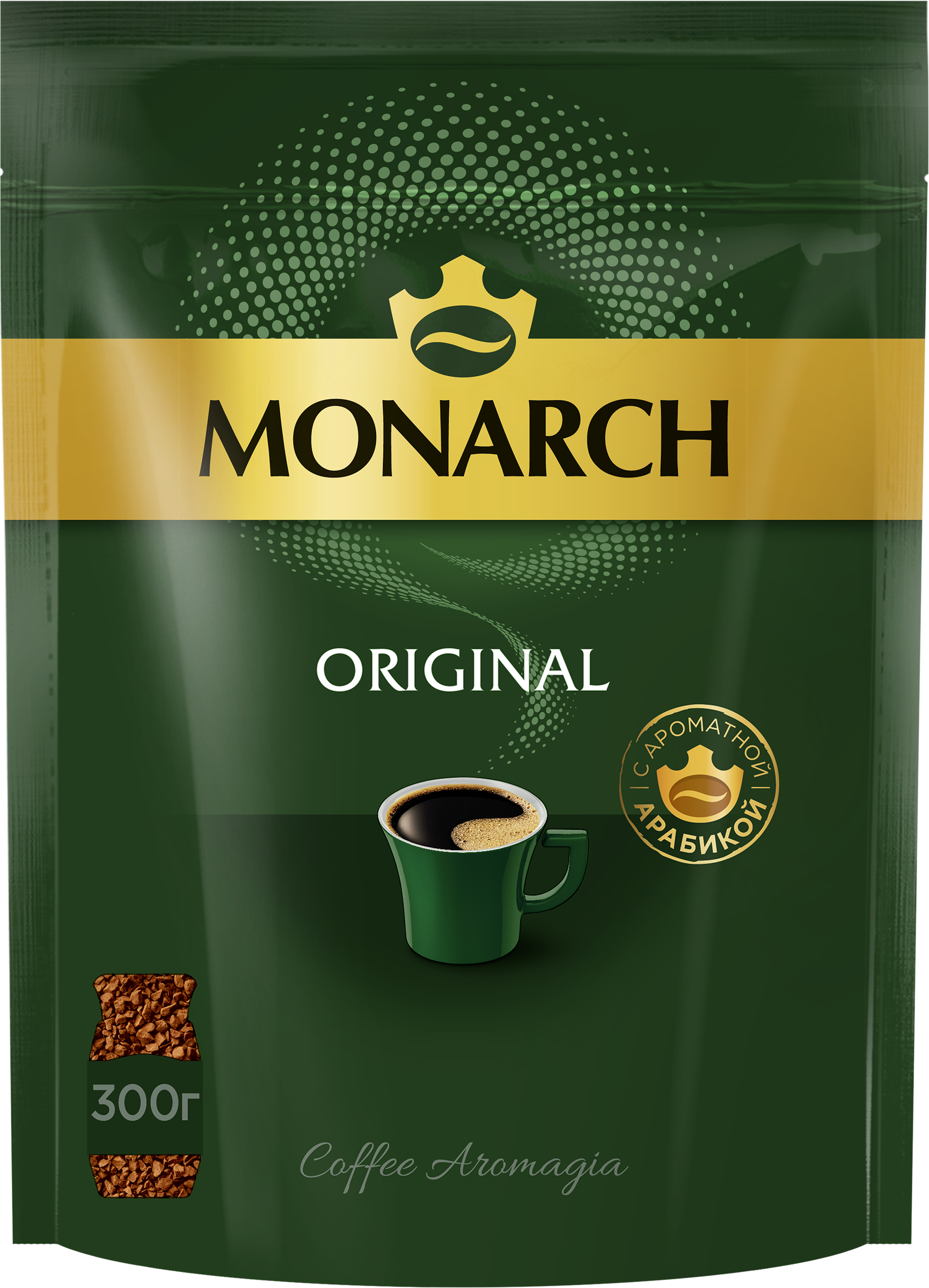 Изображение товара Растворимый кофе MONARCH Original 300г - насыщенный вкус и бодрость в каждой чашке Изображение товара Растворимый кофе MONARCH Original 300г - насыщенный вкус и бодрость в каждой чашке