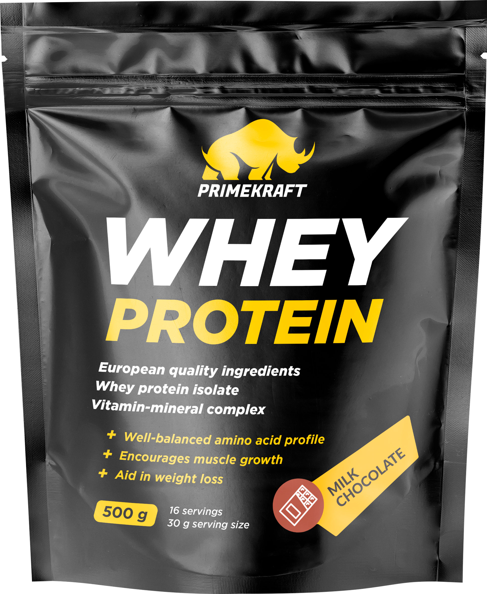 Изображение товара Коктейль протеиновый PRIMEKRAFT Whey Milk chocolate, со вкусом молочный шоколад, 500г