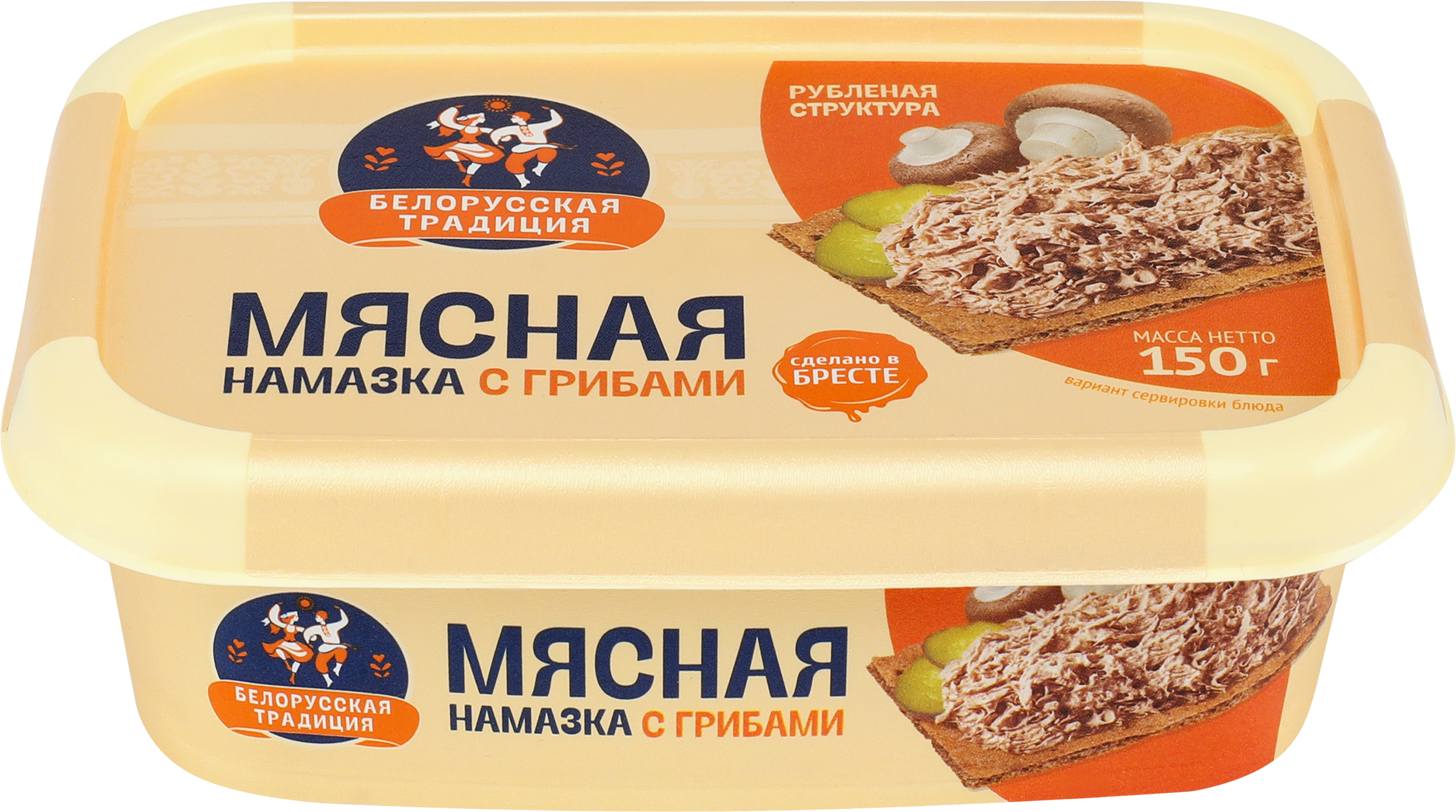 Изображение товара Намазка мясная БЕЛОРУССКАЯ ТРАДИЦИЯ с грибами, 150г