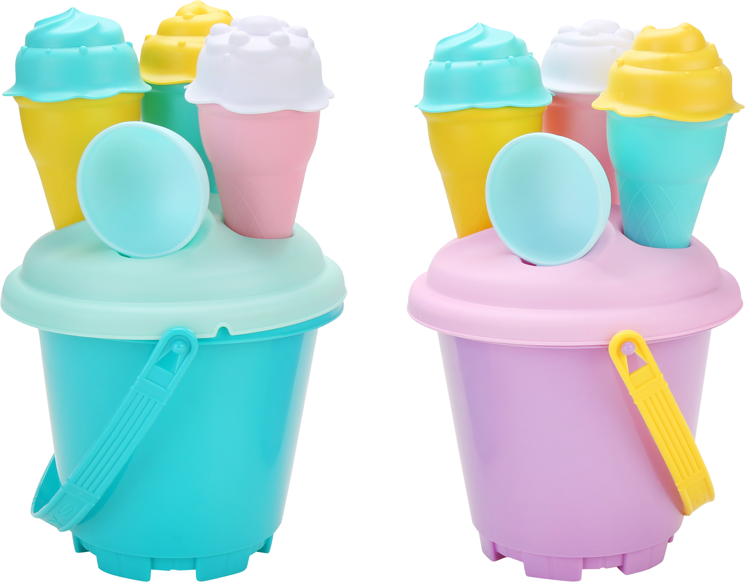 Изображение товара Набор игровой для песка BIGGA мороженое, с ведерком, 9 предметов, Арт. OB1587103