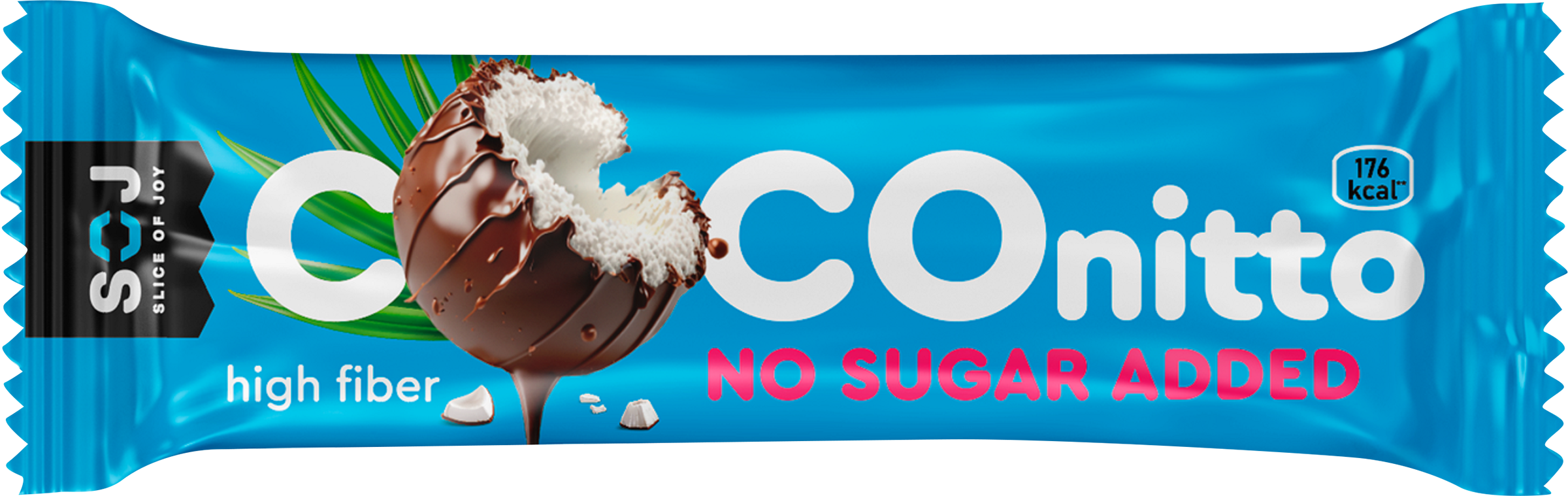 Изображение товара Батончик кокосовый SOJ Coconitto с ванильно-сливочным вкусом, без добавления сахара, 40г