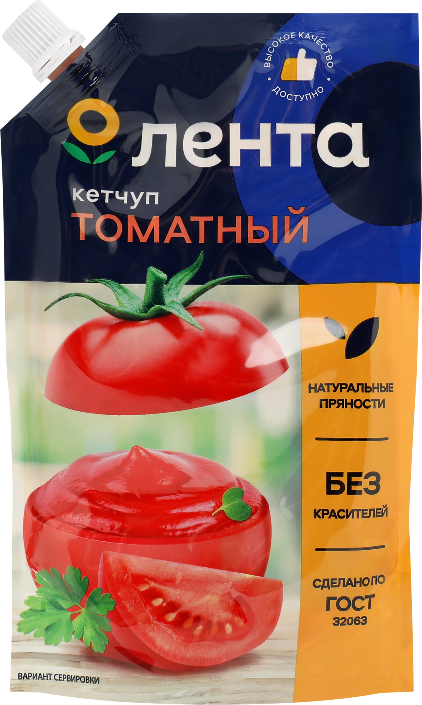 Изображение товара Кетчуп ЛЕНТА Томатный, 260г