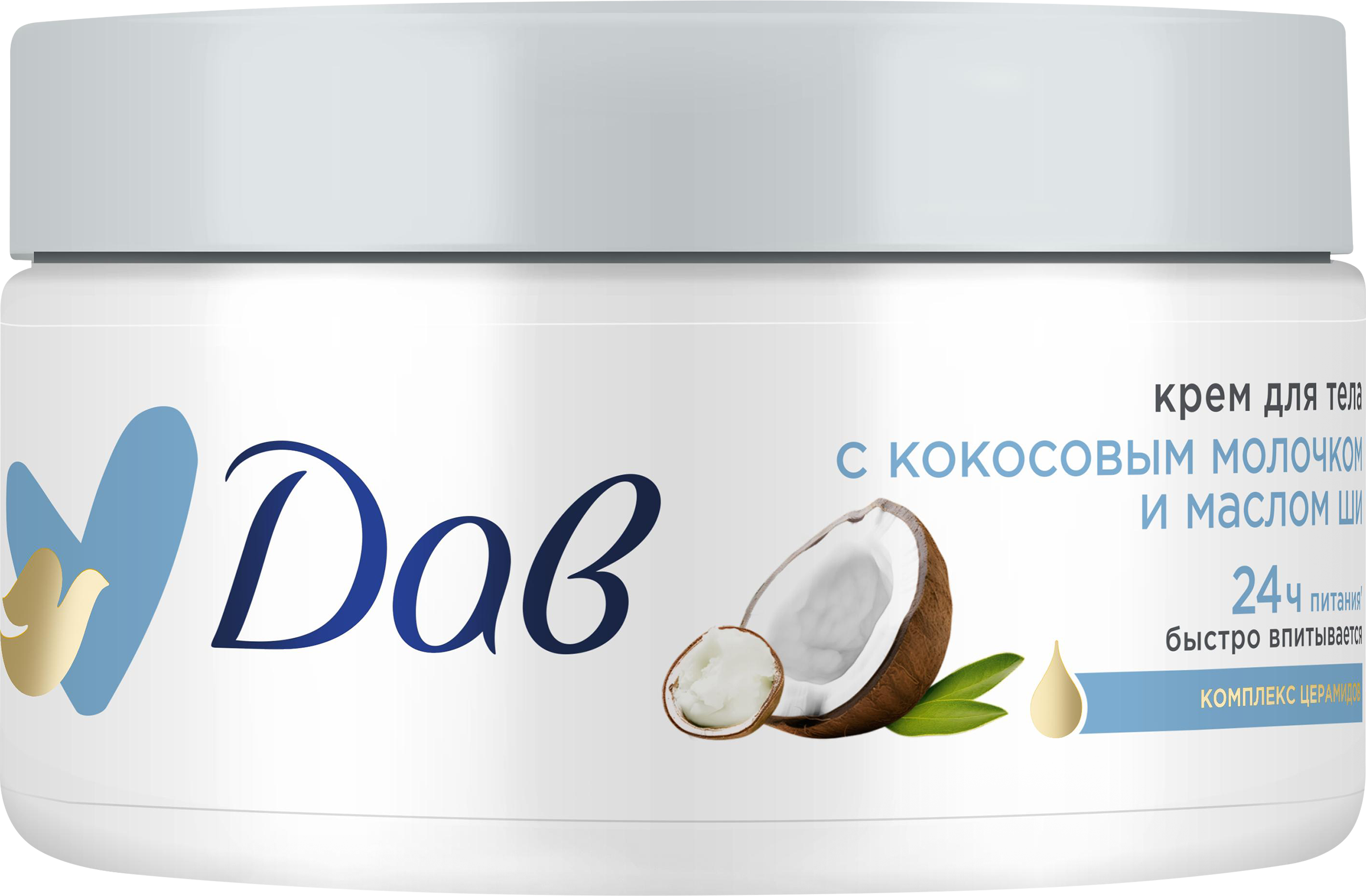 Изображение товара Крем для тела ДАВ с кокосовым молочком и маслом ши 300мл