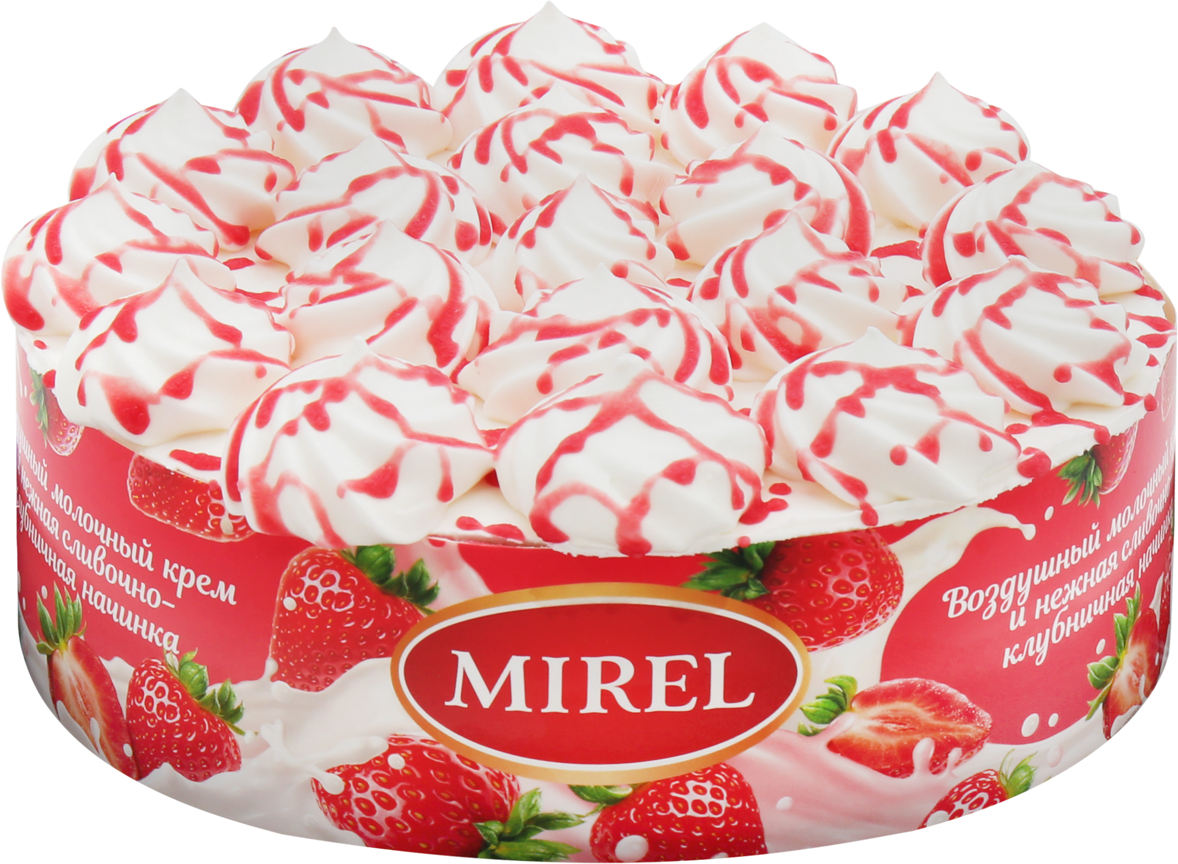 Изображение товара Торт MIREL Клубничный милкшейк, 650г