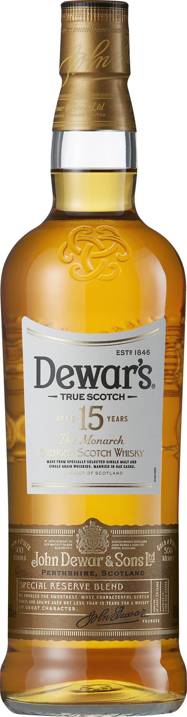 Изображение товара Виски DEWAR'S Шотландский купажированный 15 лет 40%, 0.75л