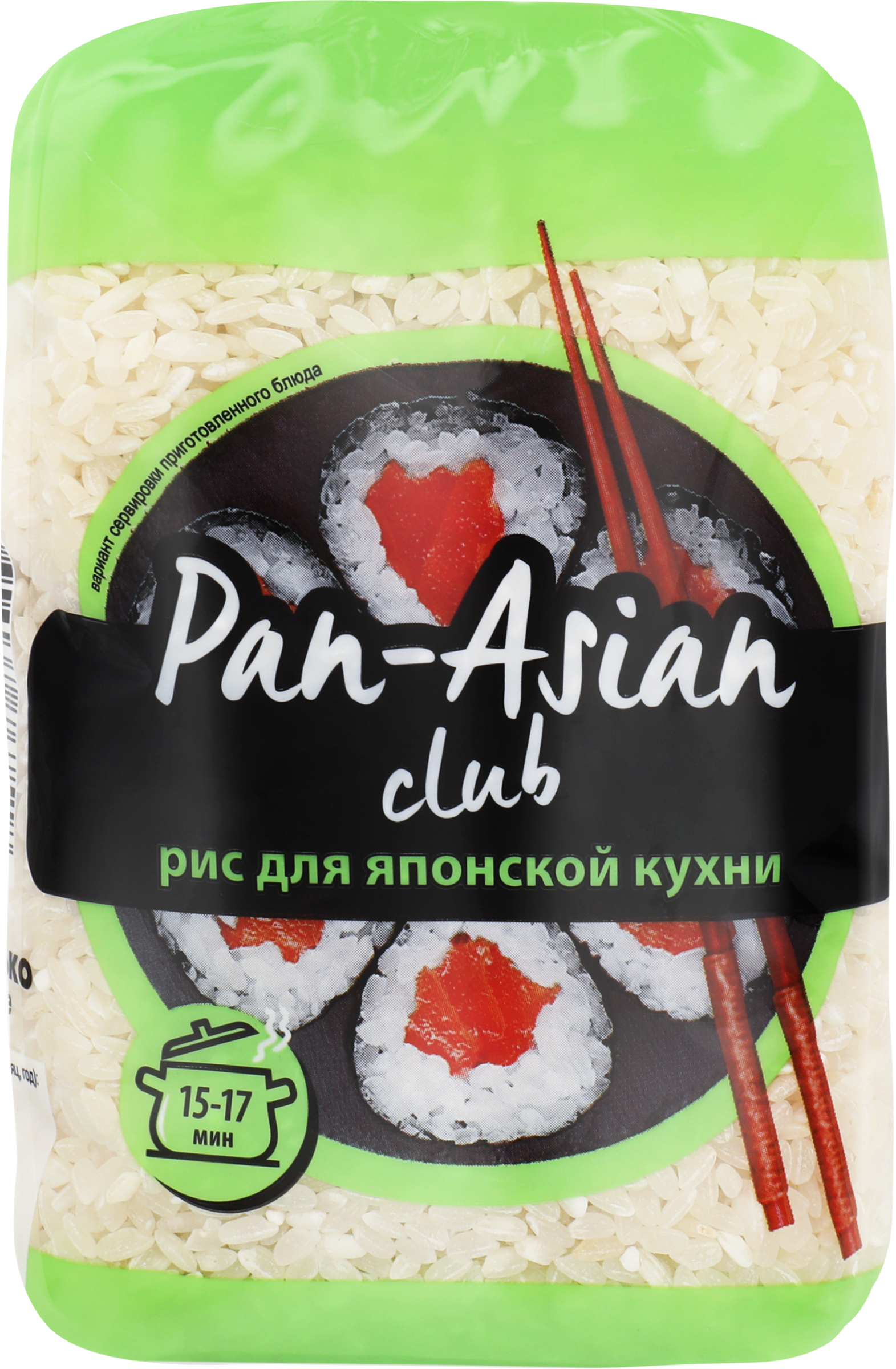 Изображение товара Рис для японской кухни PAN-ASIAN Для суши 500г Мягкая упаковка