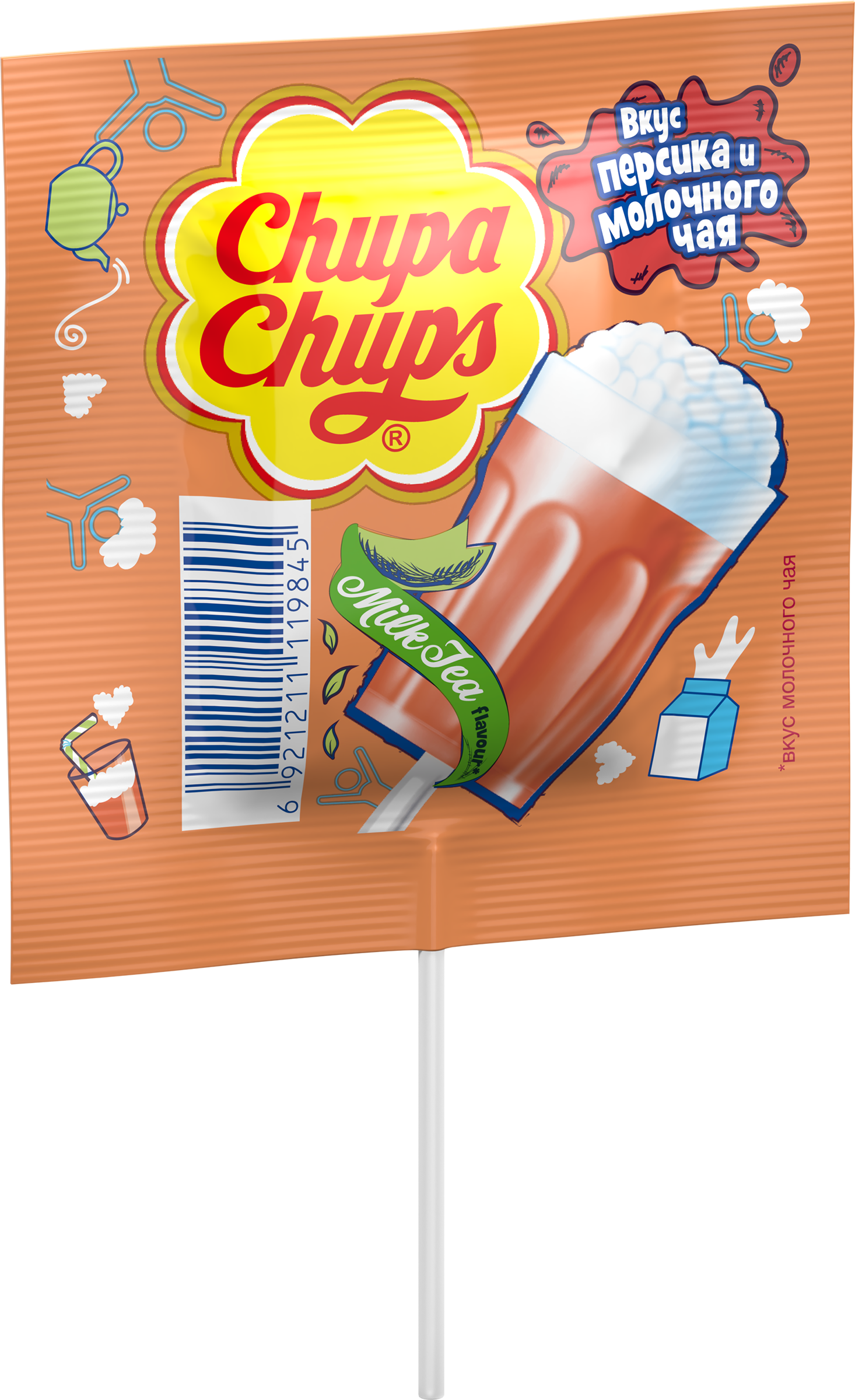 Изображение товара Карамель CHUPA CHUPS Milk Foam Tea, 15г