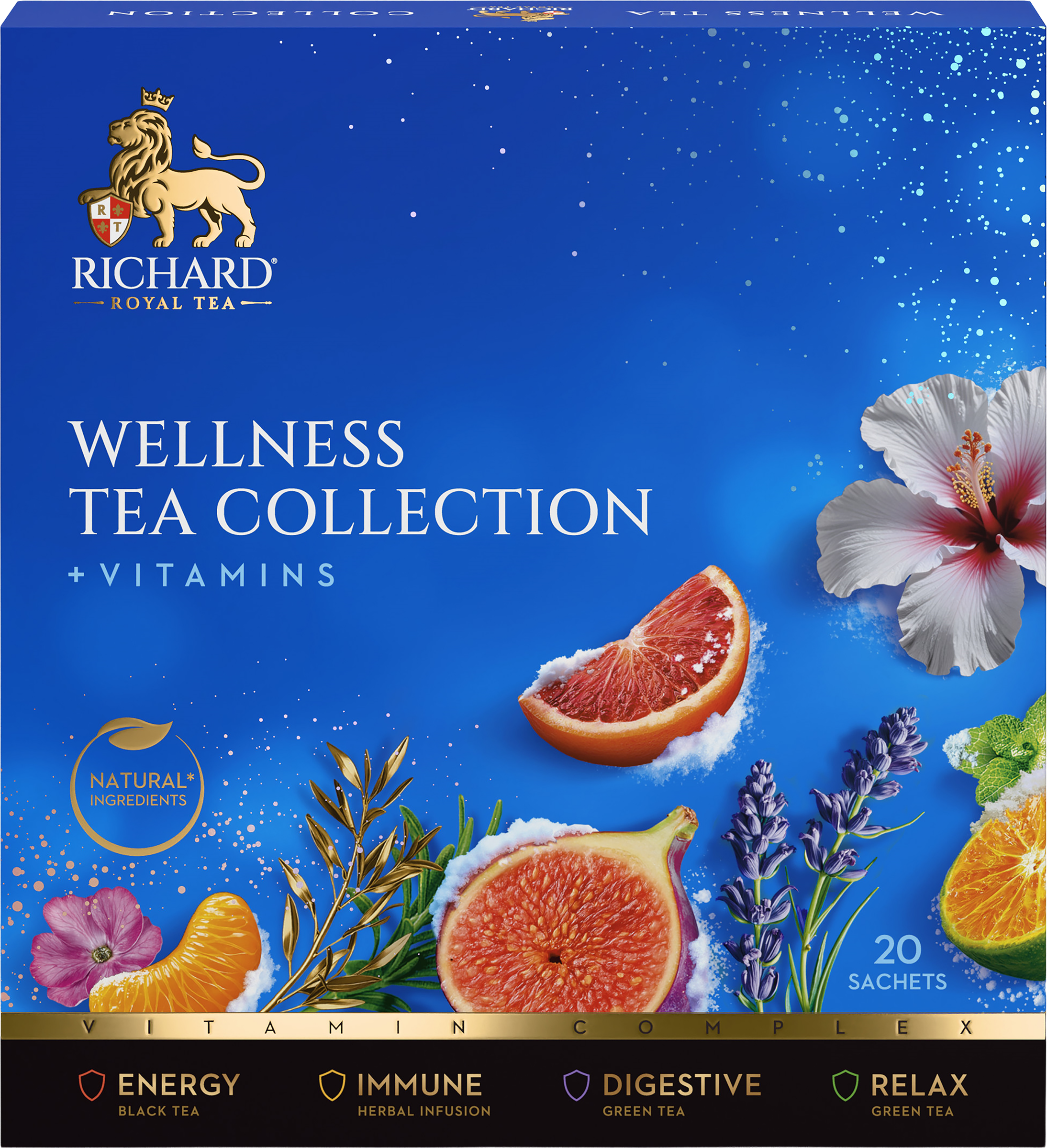 Изображение товара Чай RICHARD Ассорти Велнес 20 пакетиков для здоровья