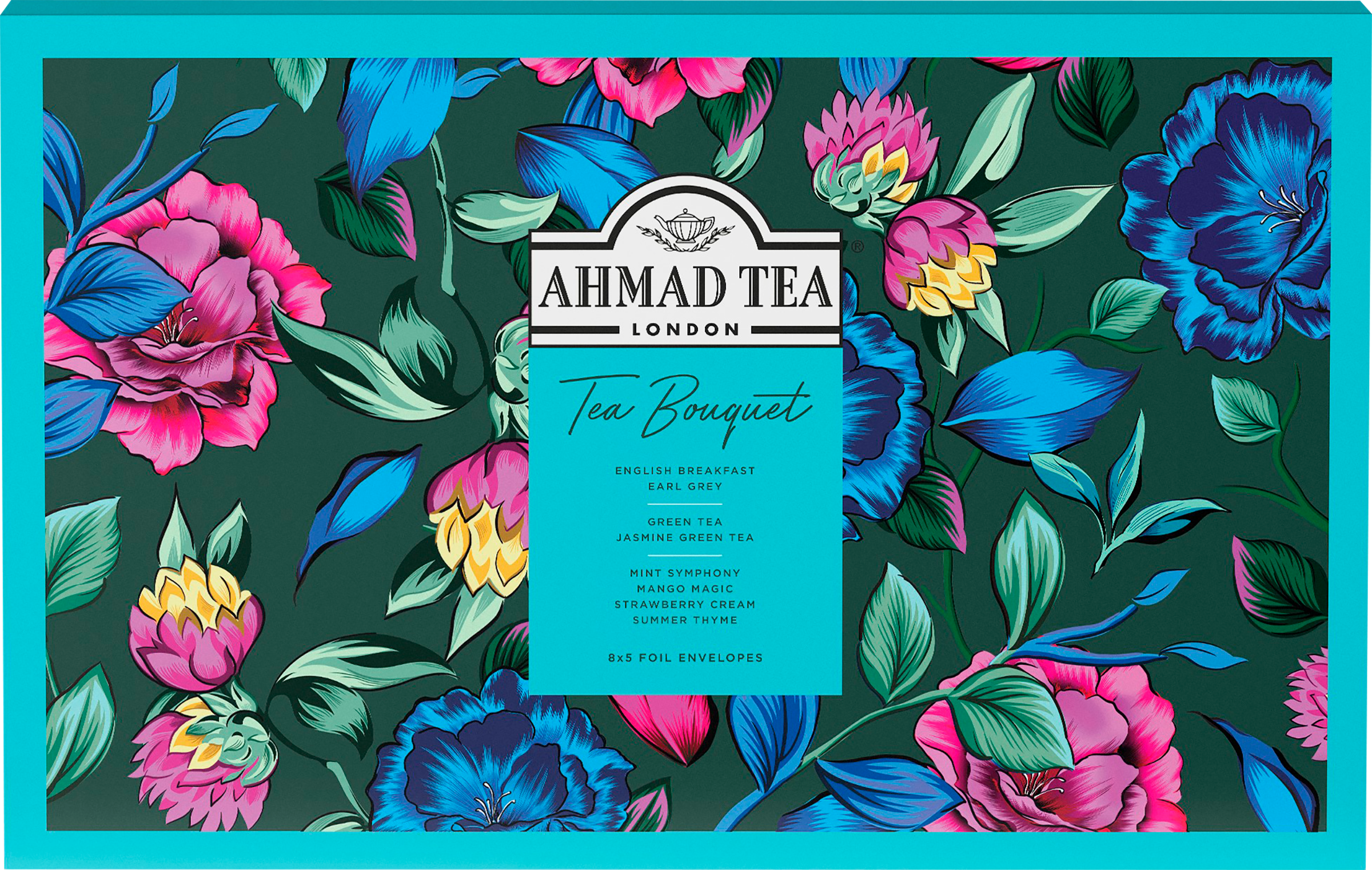 Изображение товара Чай AHMAD TEA Ассорти 8 вкусов 40 пакетов — высокое качество и богатство ароматов