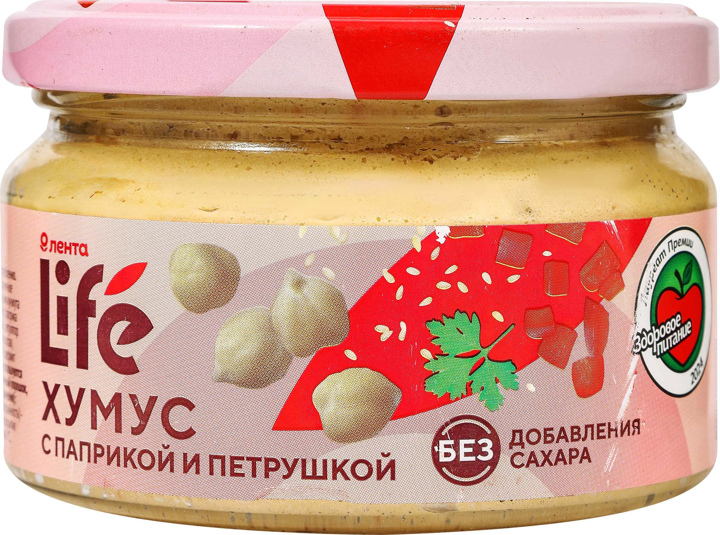 Изображение товара Хумус ЛЕНТА LIFE с паприкой и петрушкой, 200г