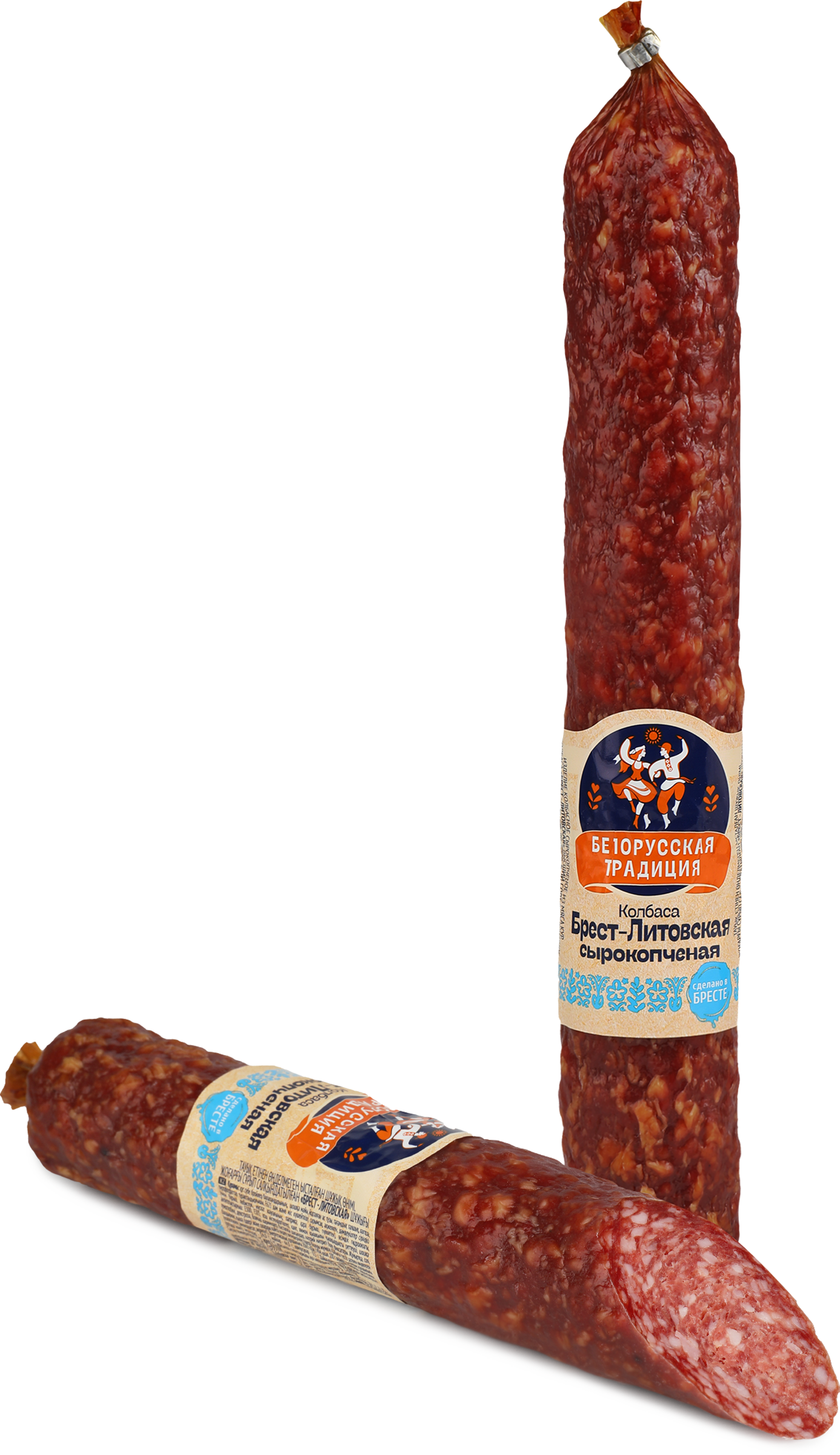 Изображение товара Колбаса сырокопченая БЕЛОРУССКАЯ ТРАДИЦИЯ Брест-Литовская, высший сорт, весовая