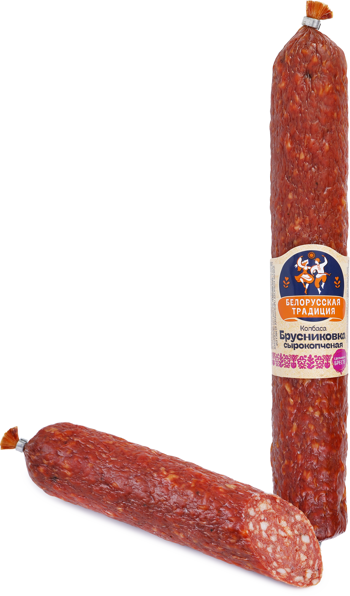 Изображение товара Колбаса сырокопченая БЕЛОРУССКАЯ ТРАДИЦИЯ Брусниковка высший сорт, 730490