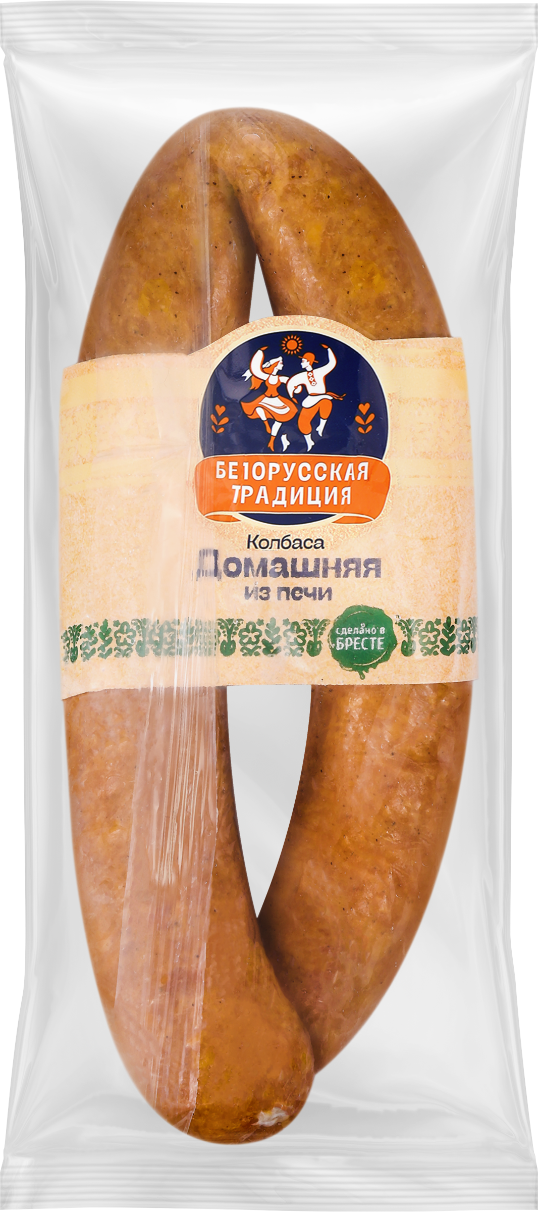 Изображение товара Колбаса полукопченая БЕЛОРУССКАЯ ТРАДИЦИЯ Домашняя, высший сорт