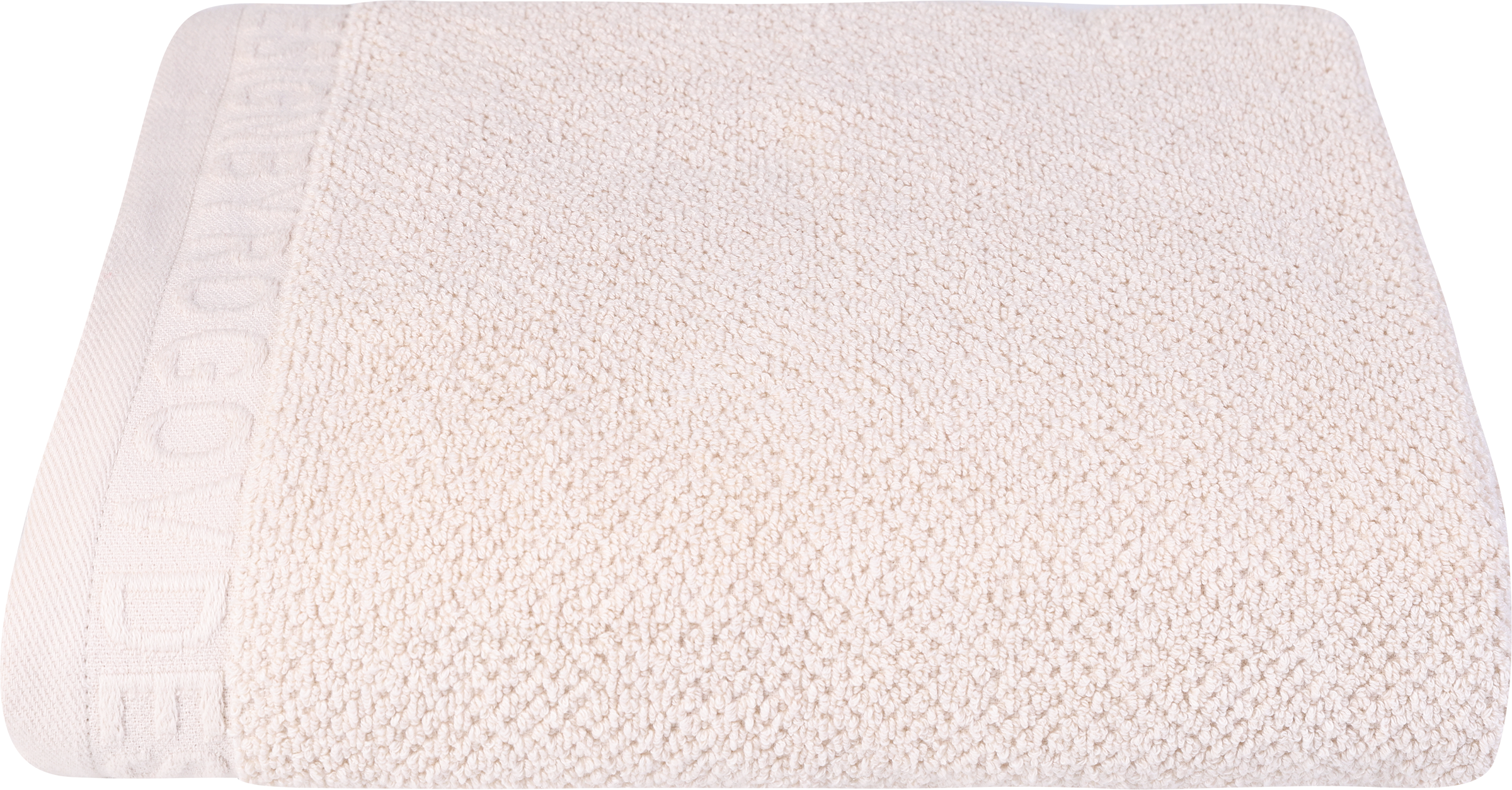 Изображение товара Махровое полотенце PLATINUM CHOICE 100х150см бежевое букле хлопок