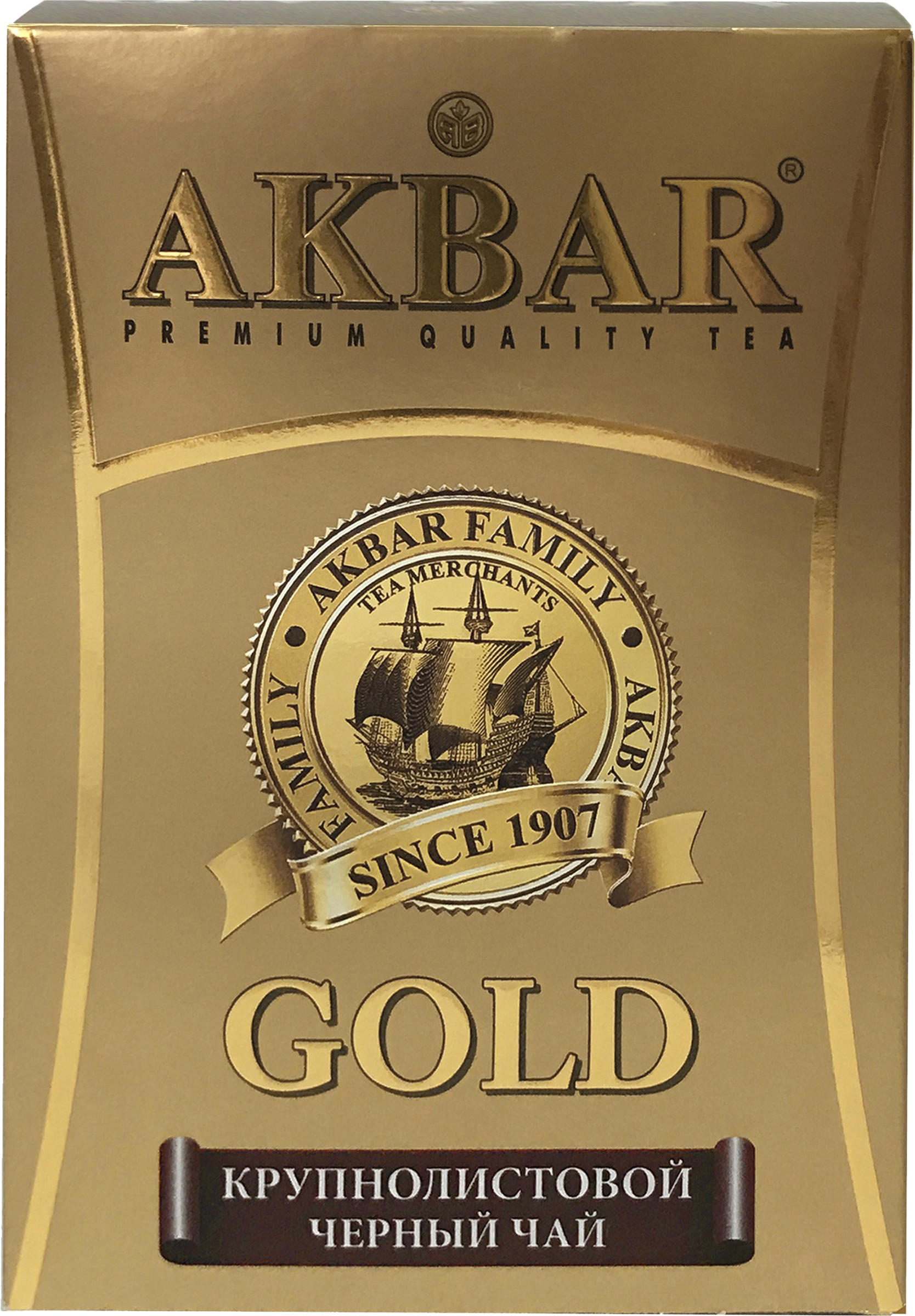 Изображение товара Чай черный крупнолистовой AKBAR Gold цейлонский 100г натуральный напиток