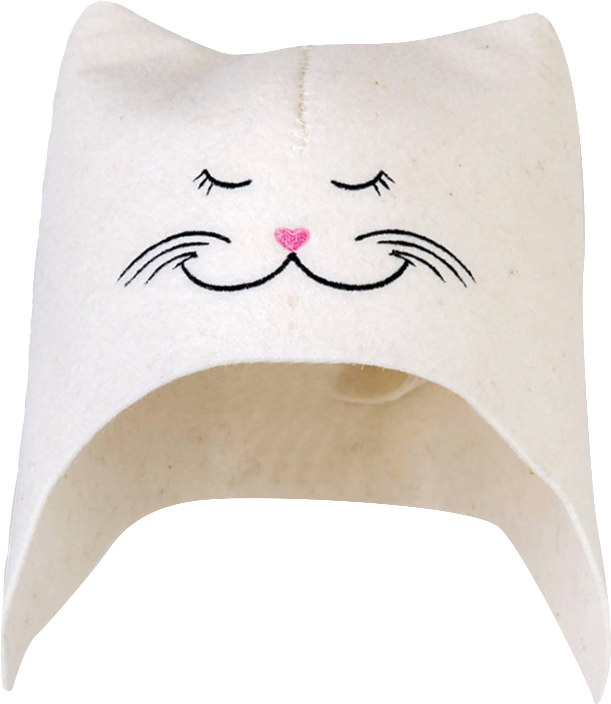 Изображение товара Шапка для бани и сауны ГЛАВБАНЯ с вышивкой Кошечка