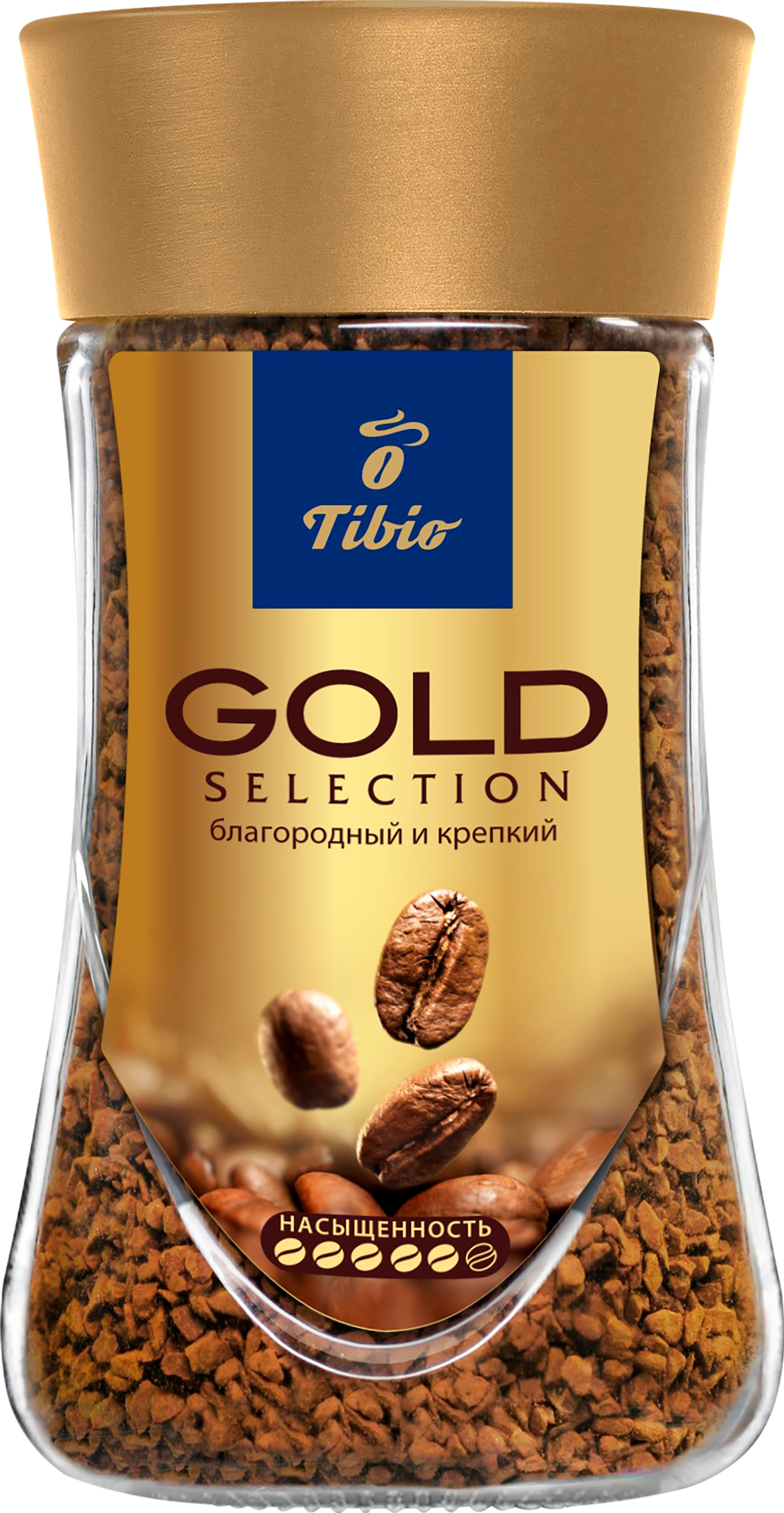 Изображение товара Кофе растворимый TIBIO Голд Селекшн натуральный сублимированный 190г