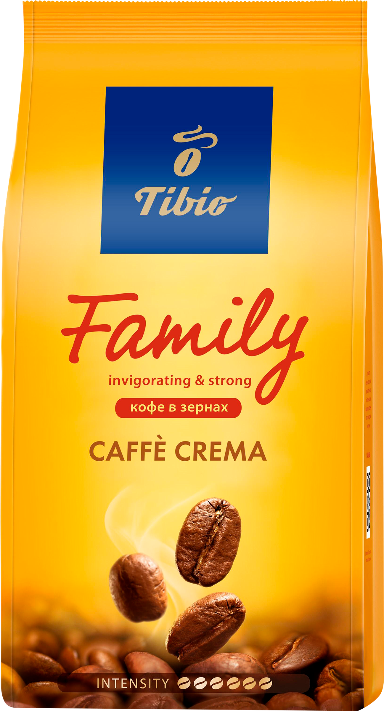 Изображение товара Кофе зерновой TIBIO Фэмили Каффе Крема натуральный жареный 1кг Россия