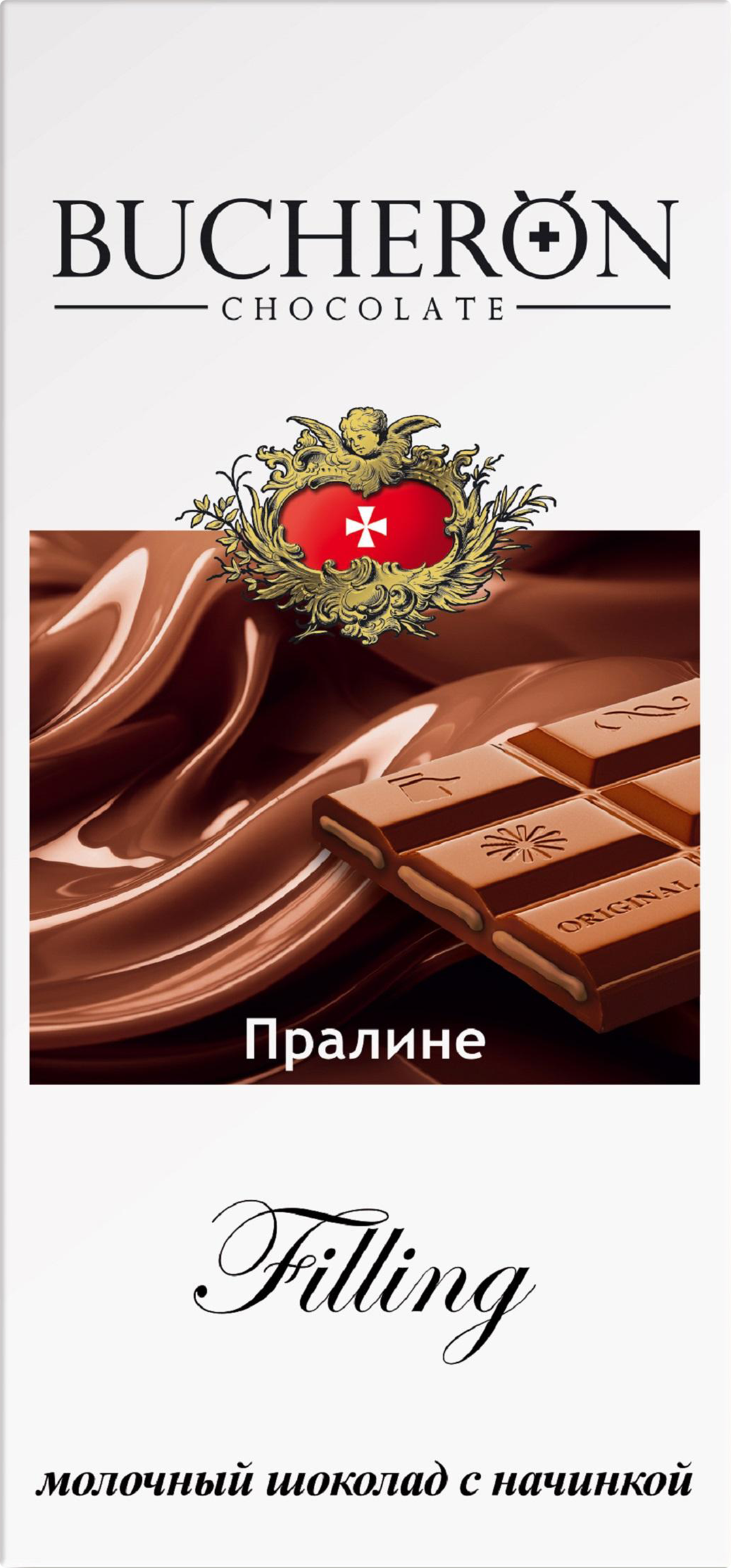 Изображение товара Шоколад BUCHERON Filling с начинкой пралине 85г классический десерт