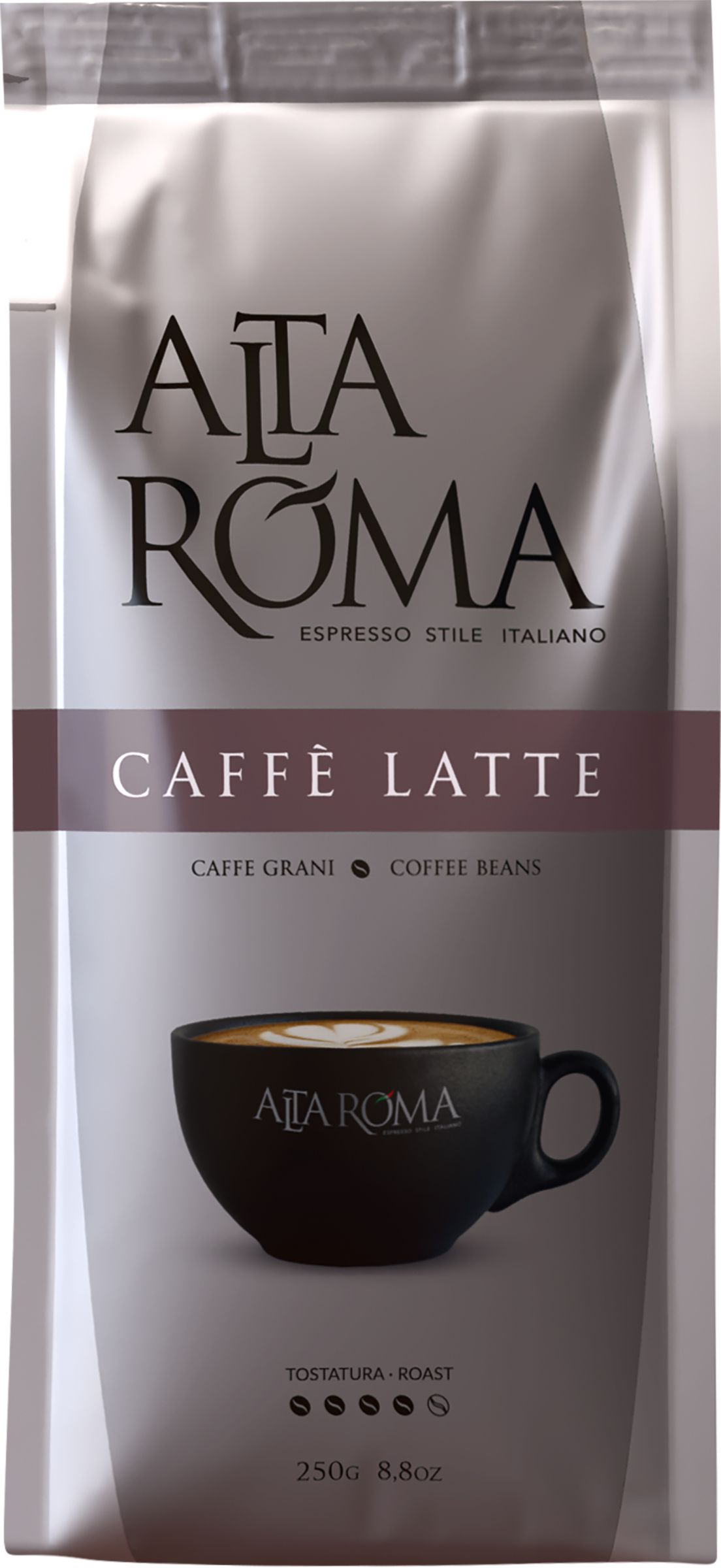Изображение товара Кофе зерновой ALTA ROMA Caffe Latte, 250г