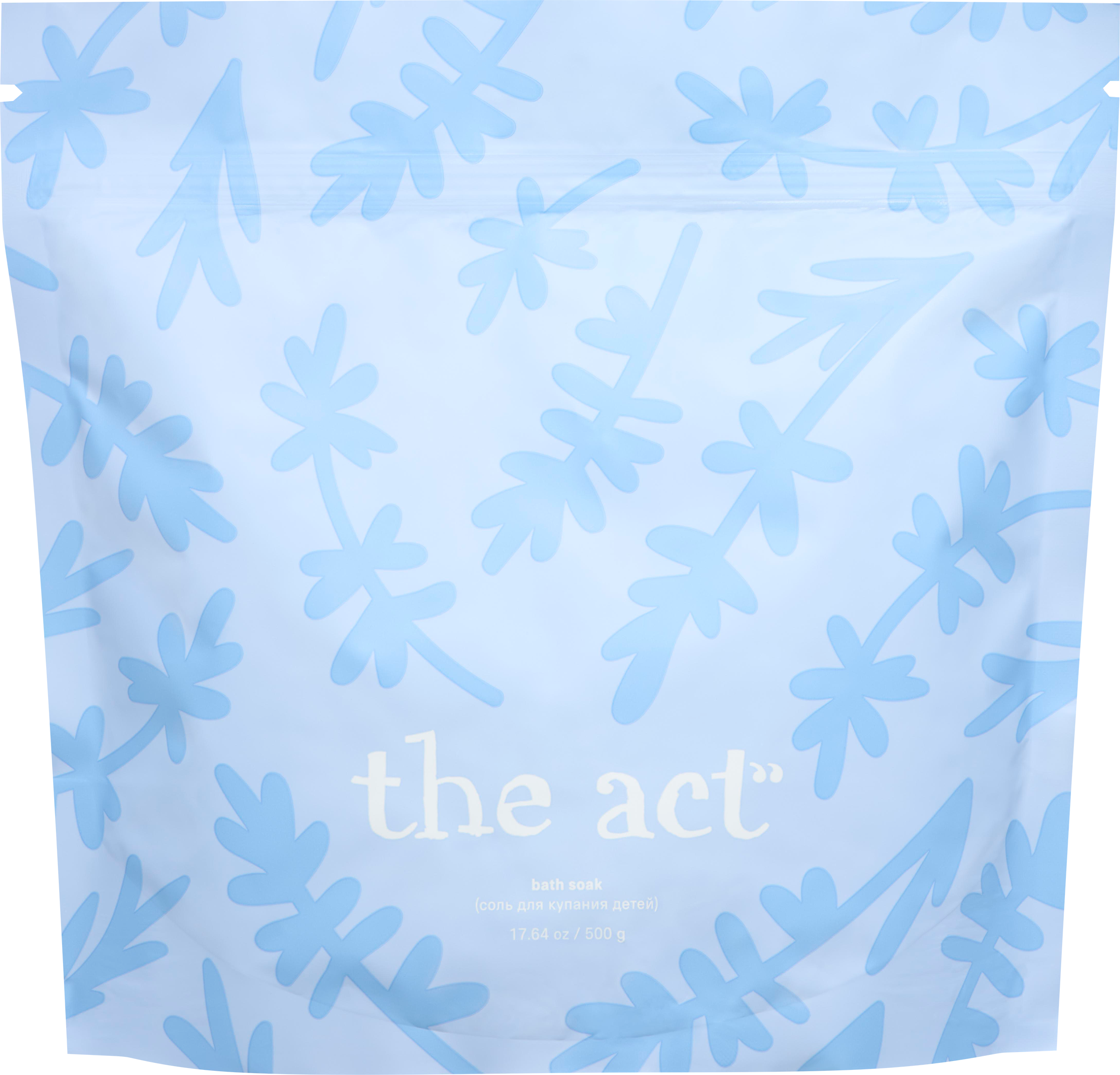 Изображение товара Магниевая соль для купания детей THE ACT 500г натуральный уход для нежной кожи